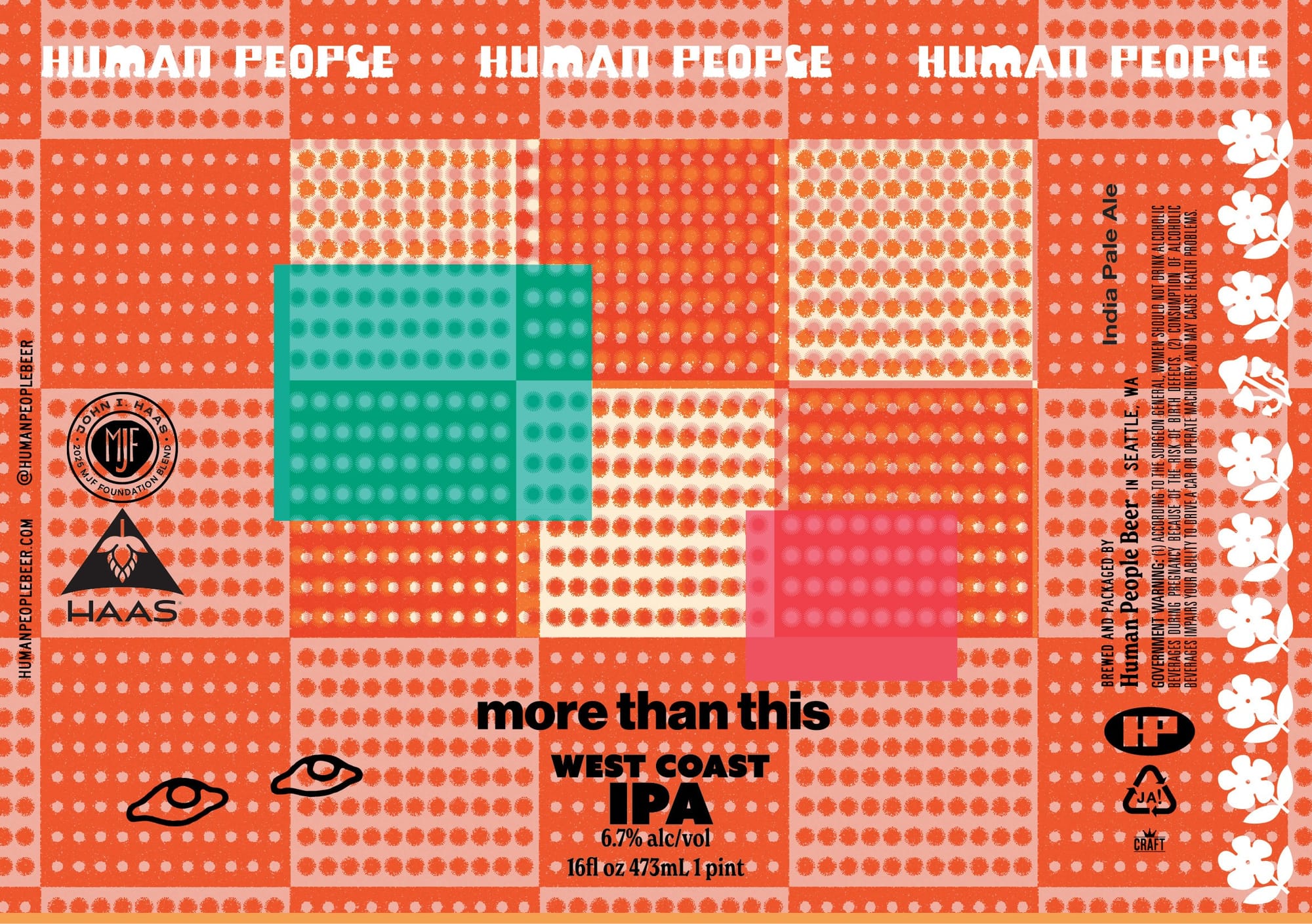 More Than This by Human People Beer - beer label