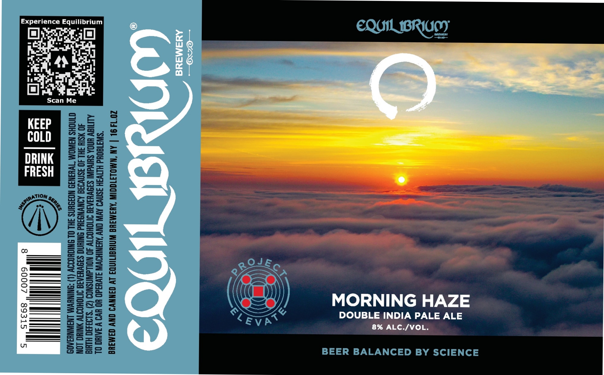 Morning Haze by Equilibrium Brewery - beer label