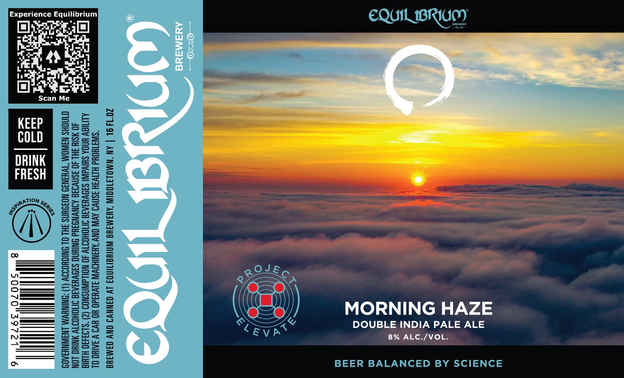 Morning Haze by Equilibrium Brewery - beer label