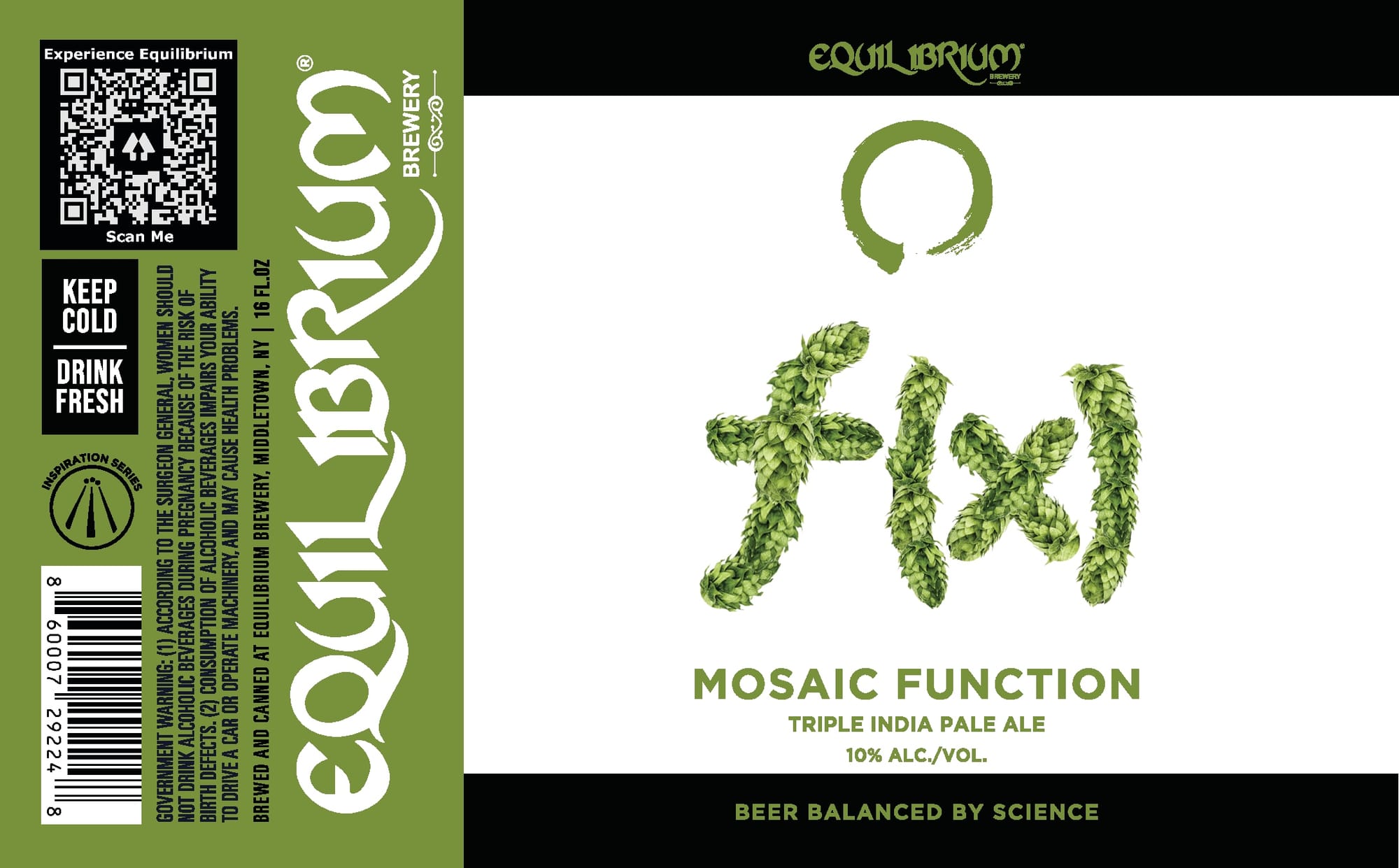 Mosaic Function by Equilibrium Brewery - beer label