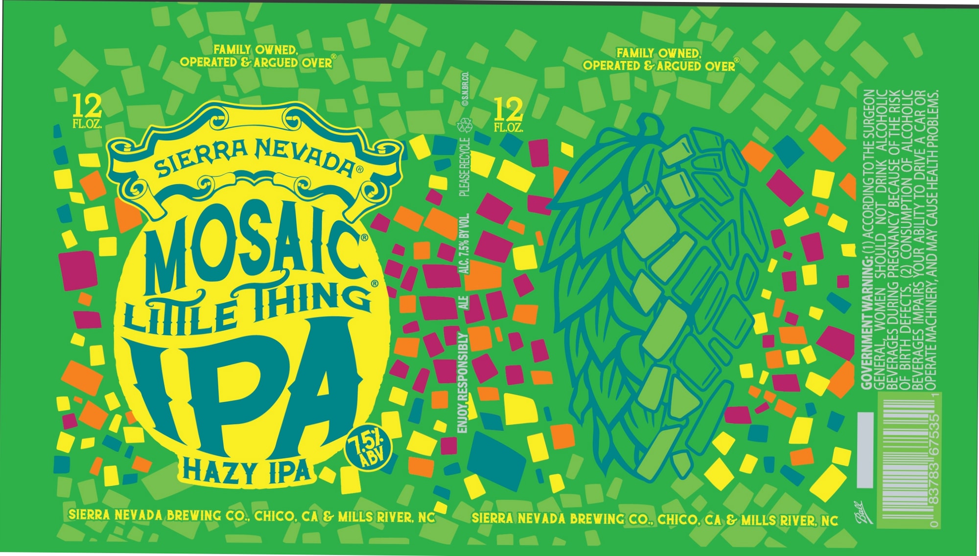 Mosaic Little Thing IPA by Sierra Nevada Brewing Co. - beer label