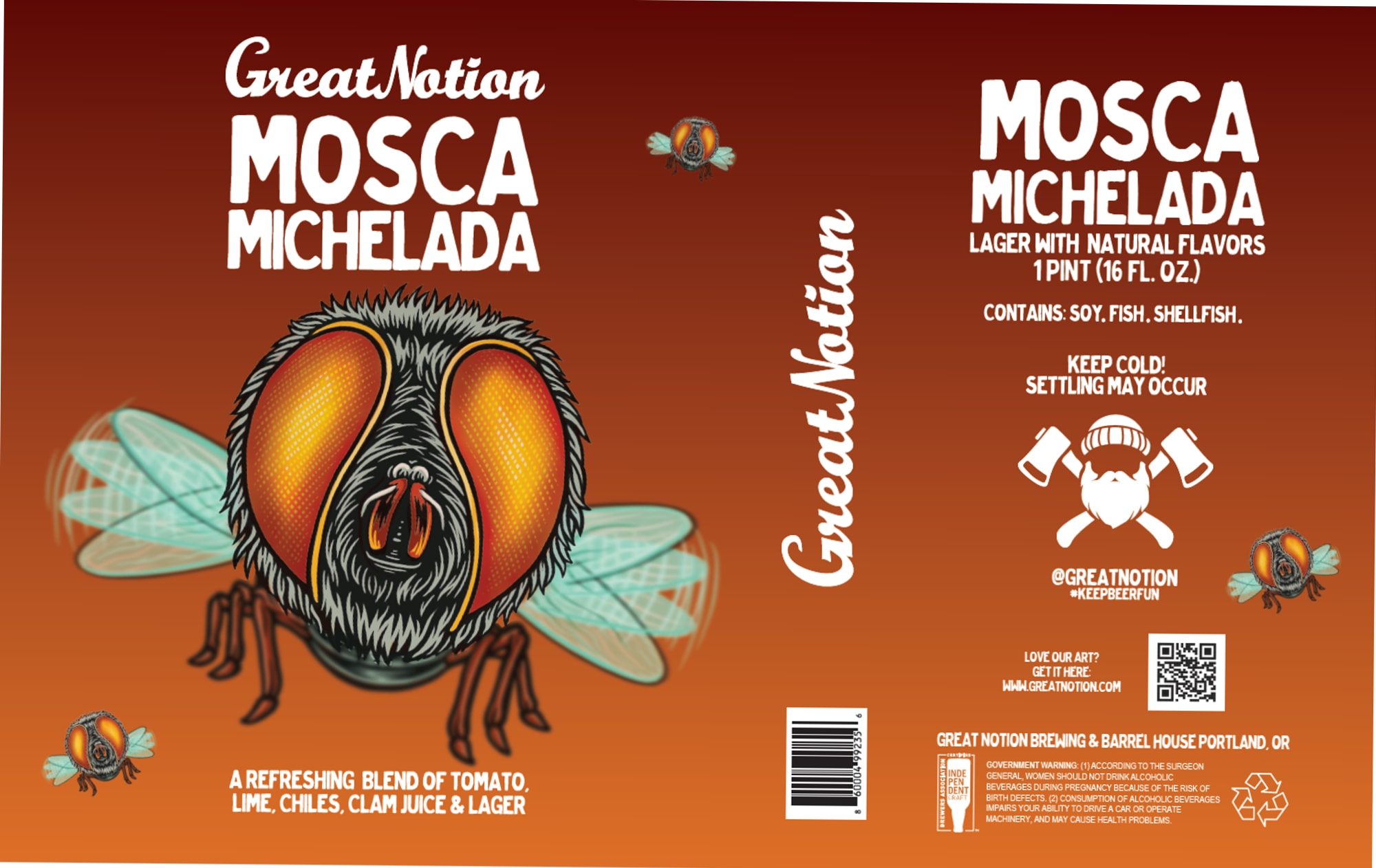 Mosca Michela by Great Notion Brewing & Barrel House Portland, OR - beer label
