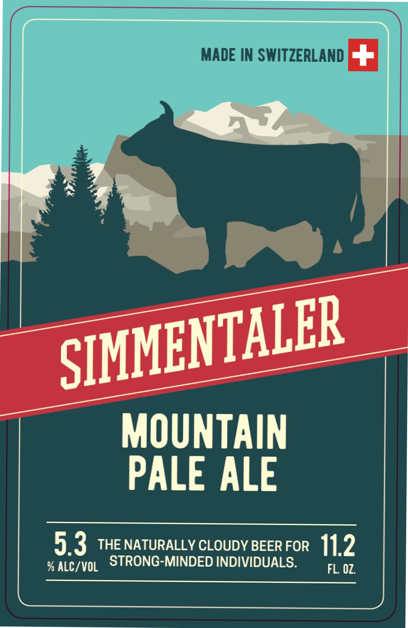 Mountain Pale Ale by Simmentaler - beer label
