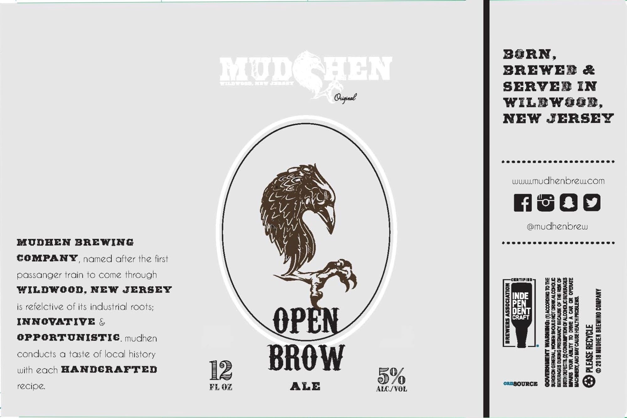 Original Mud Hen by Mud Hen Brewing Company - beer label