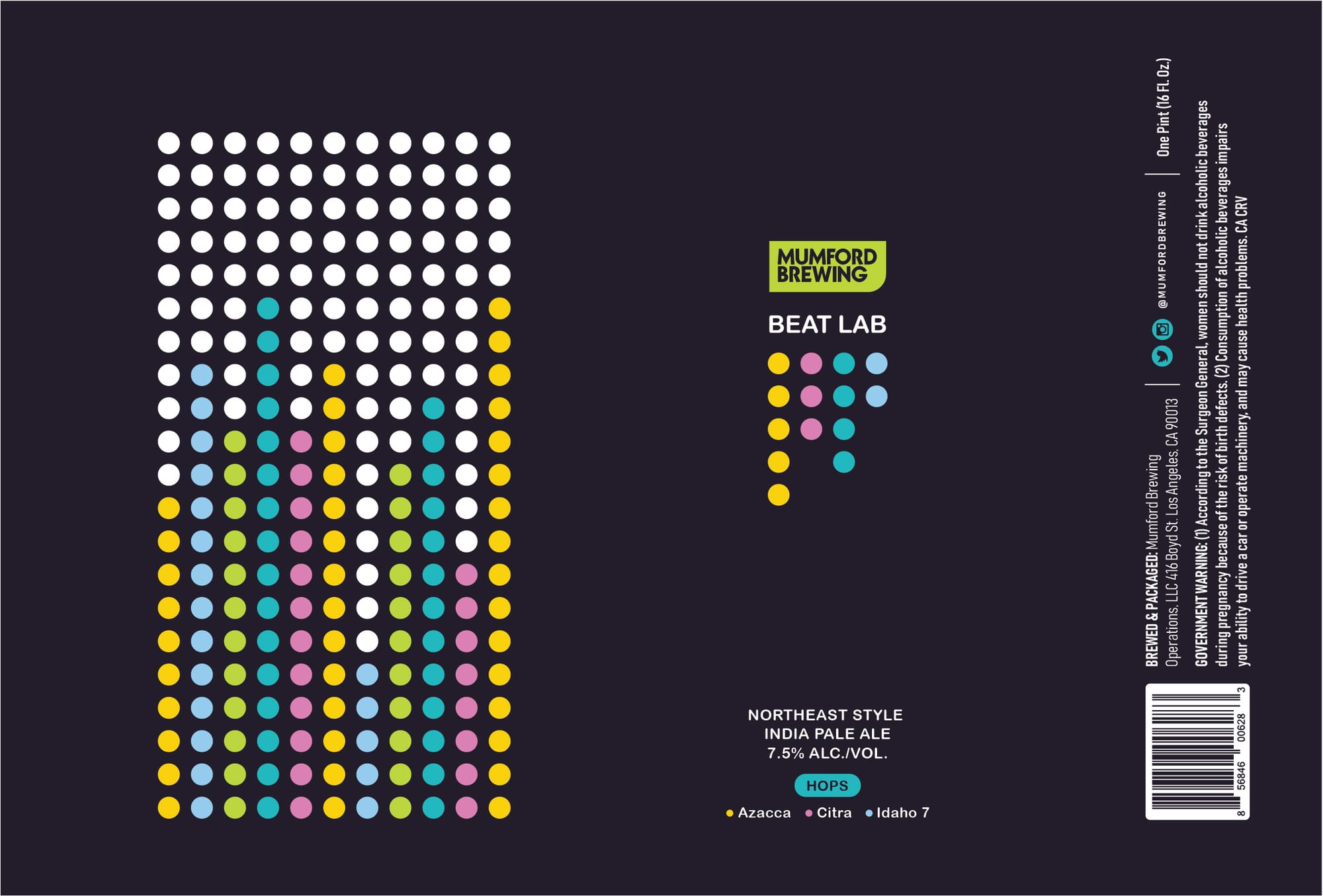 Beat Lab by Mumford Brewing - beer label