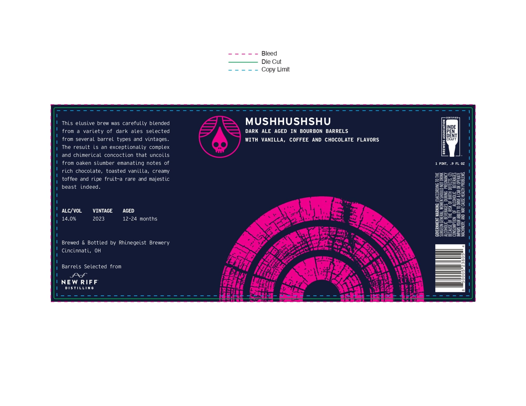 Mushhushu by Rhinegeist Brewery - beer label