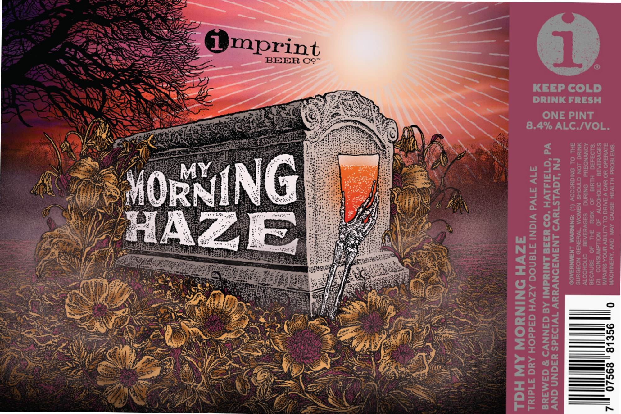 My Morning Haze by One Imprint Beer Co. - beer label
