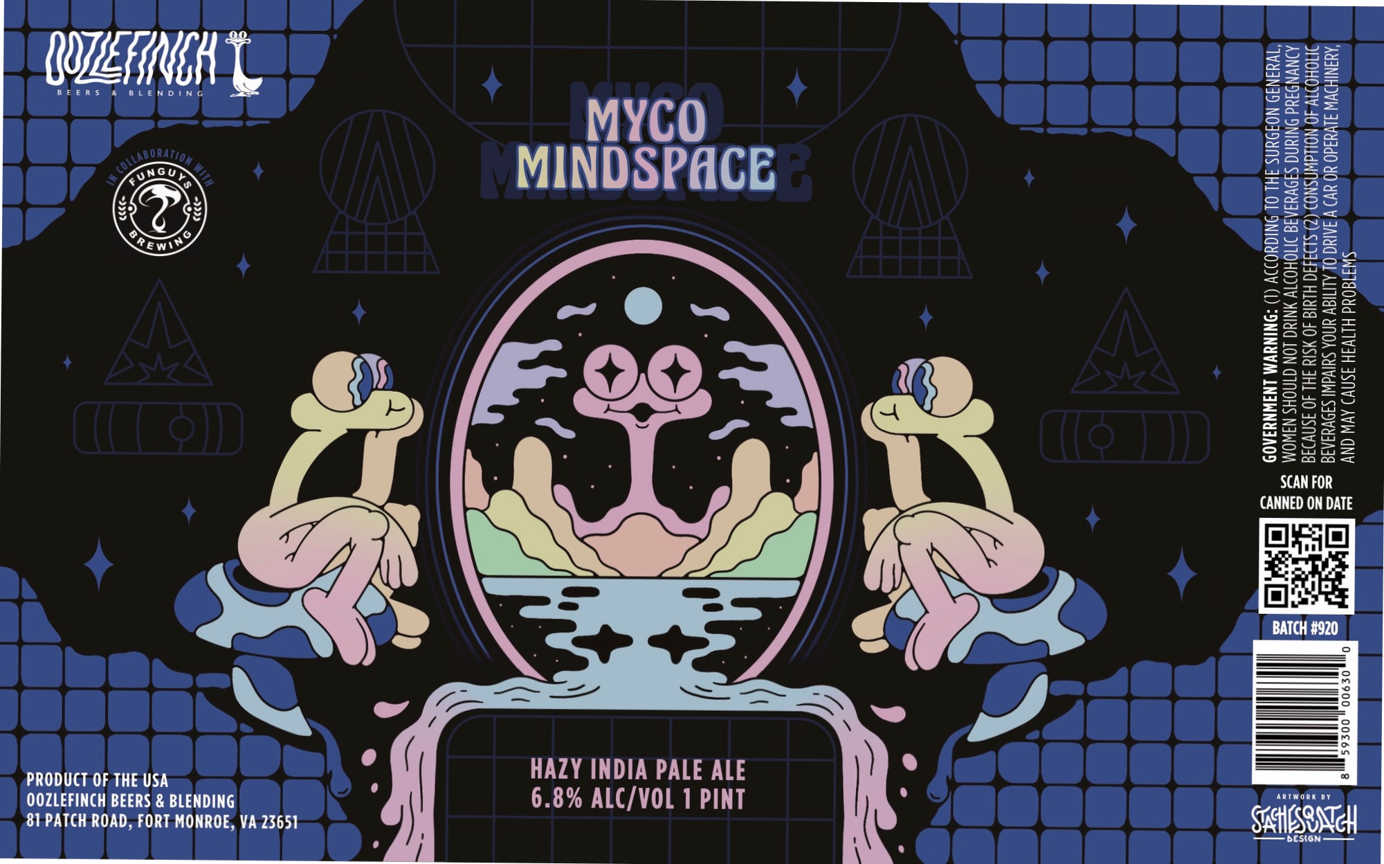Myco Mindspace by Oozlefinch Beers & Blending - beer label