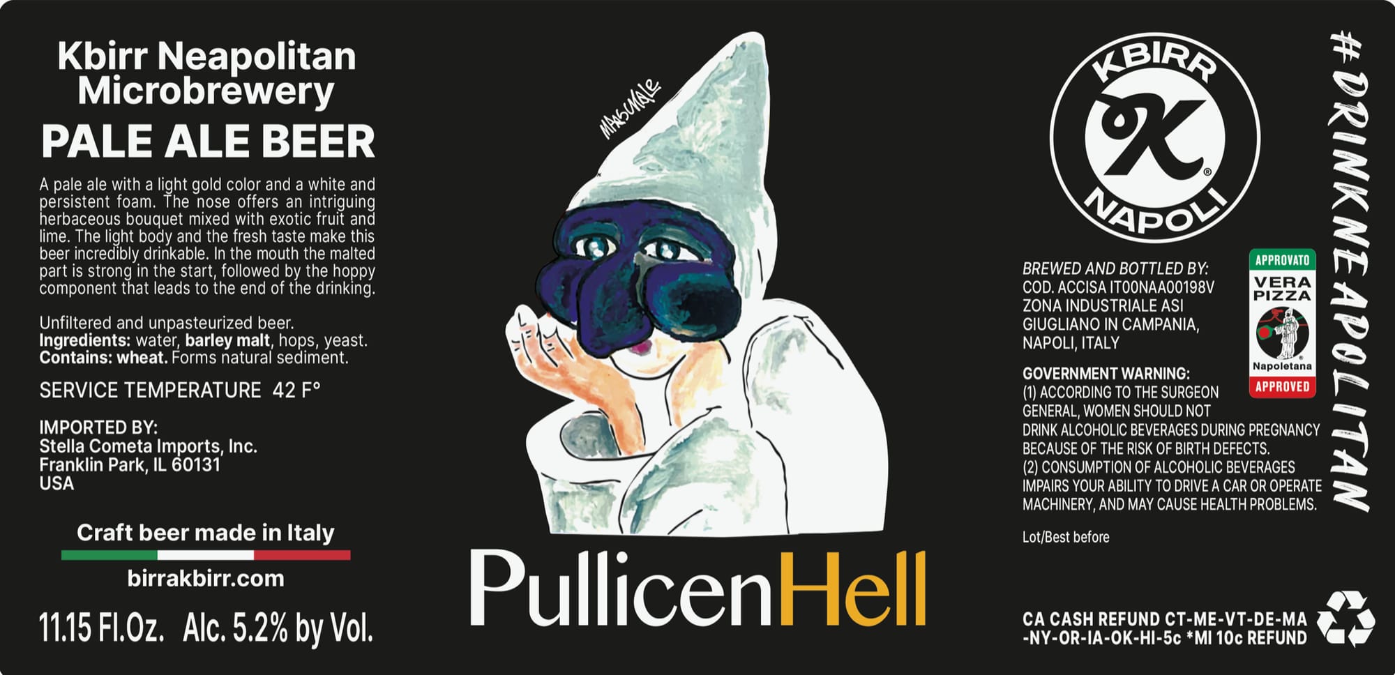 Neapolitan Pale Ale Beer by Kbirr - beer label