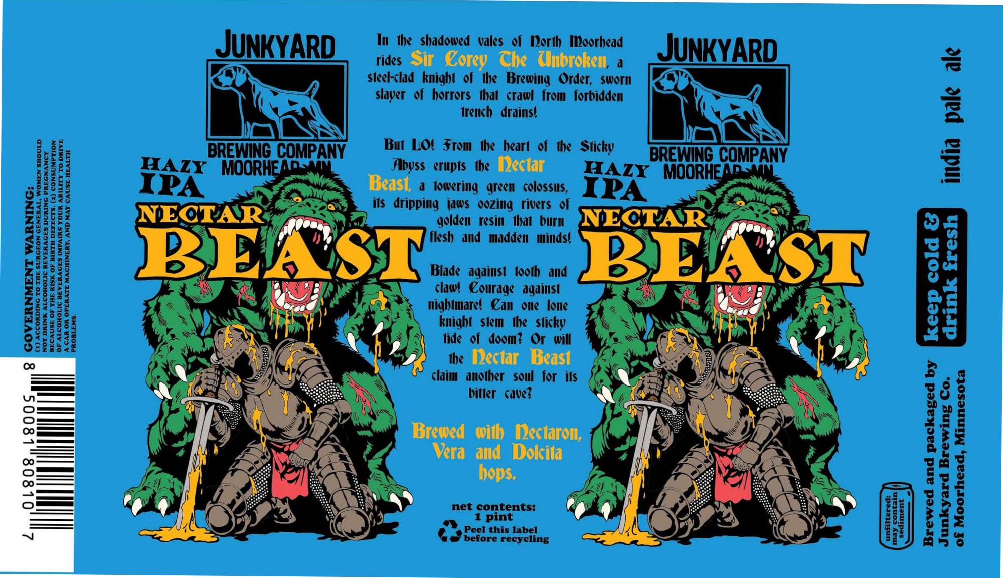 Nectar Beast by Junkyard Brewing Company - beer label