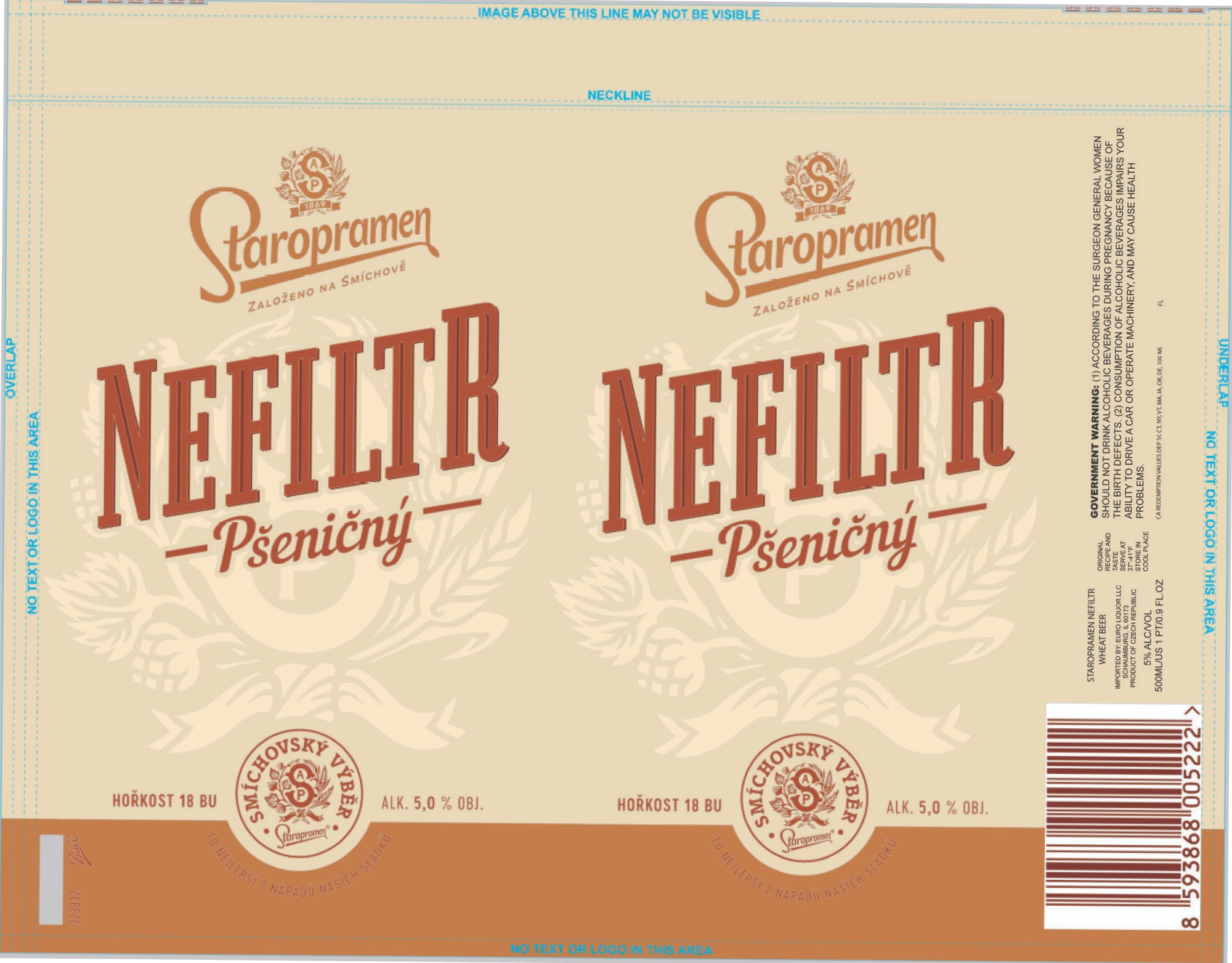 Nefiltr by Staropramen - beer label