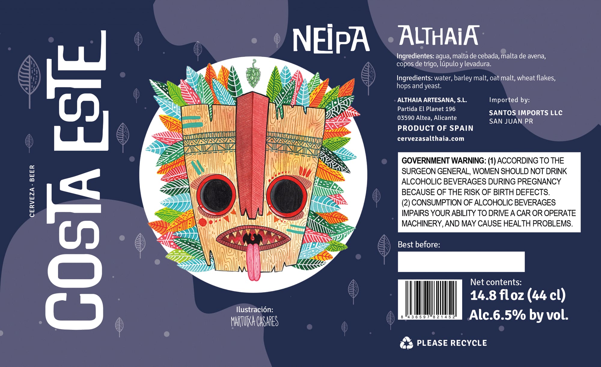Neipa Althaia by Althaia Artesana S.L. - beer label