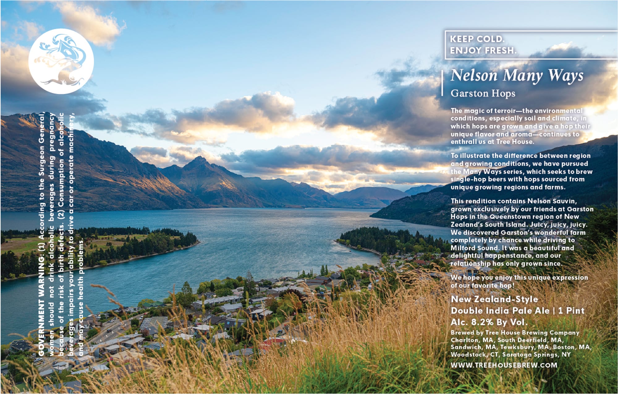 Nelson Many Ways by Tree House Brewing Company - beer label