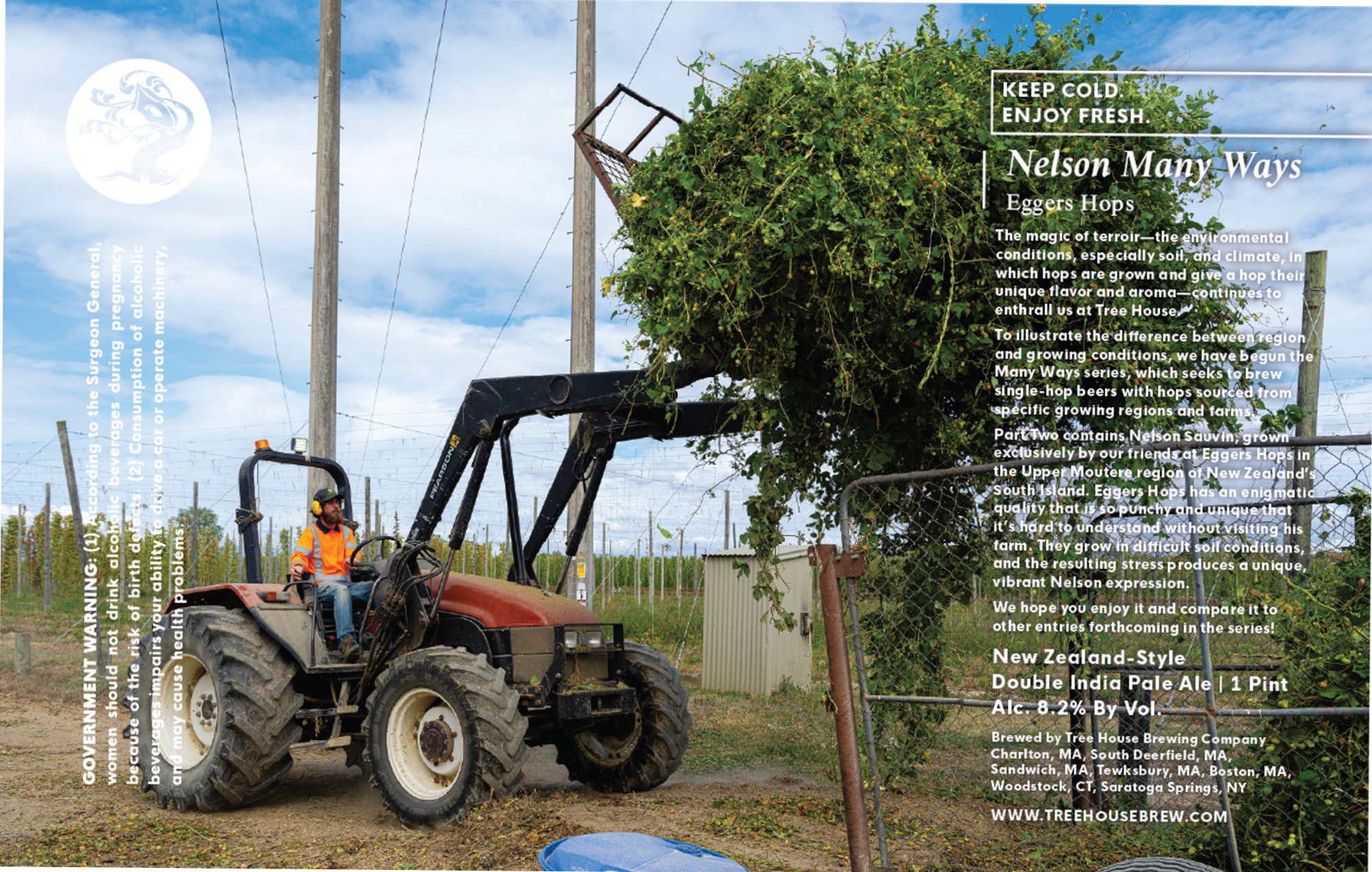Nelson Many Ways by Tree House Brewing Company - beer label