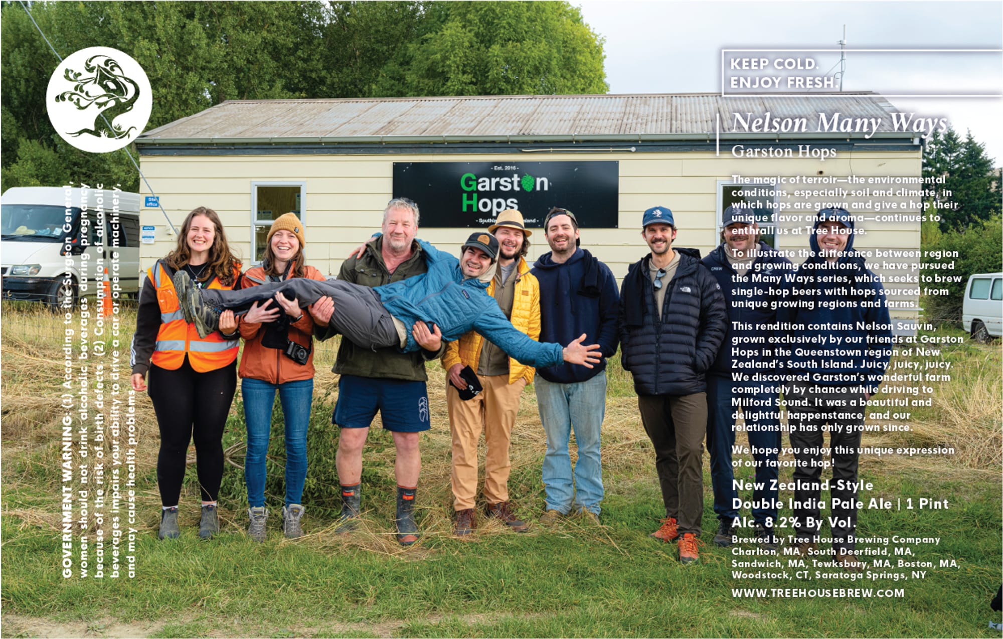 Nelson Many Ways by Tree House Brewing Company - beer label