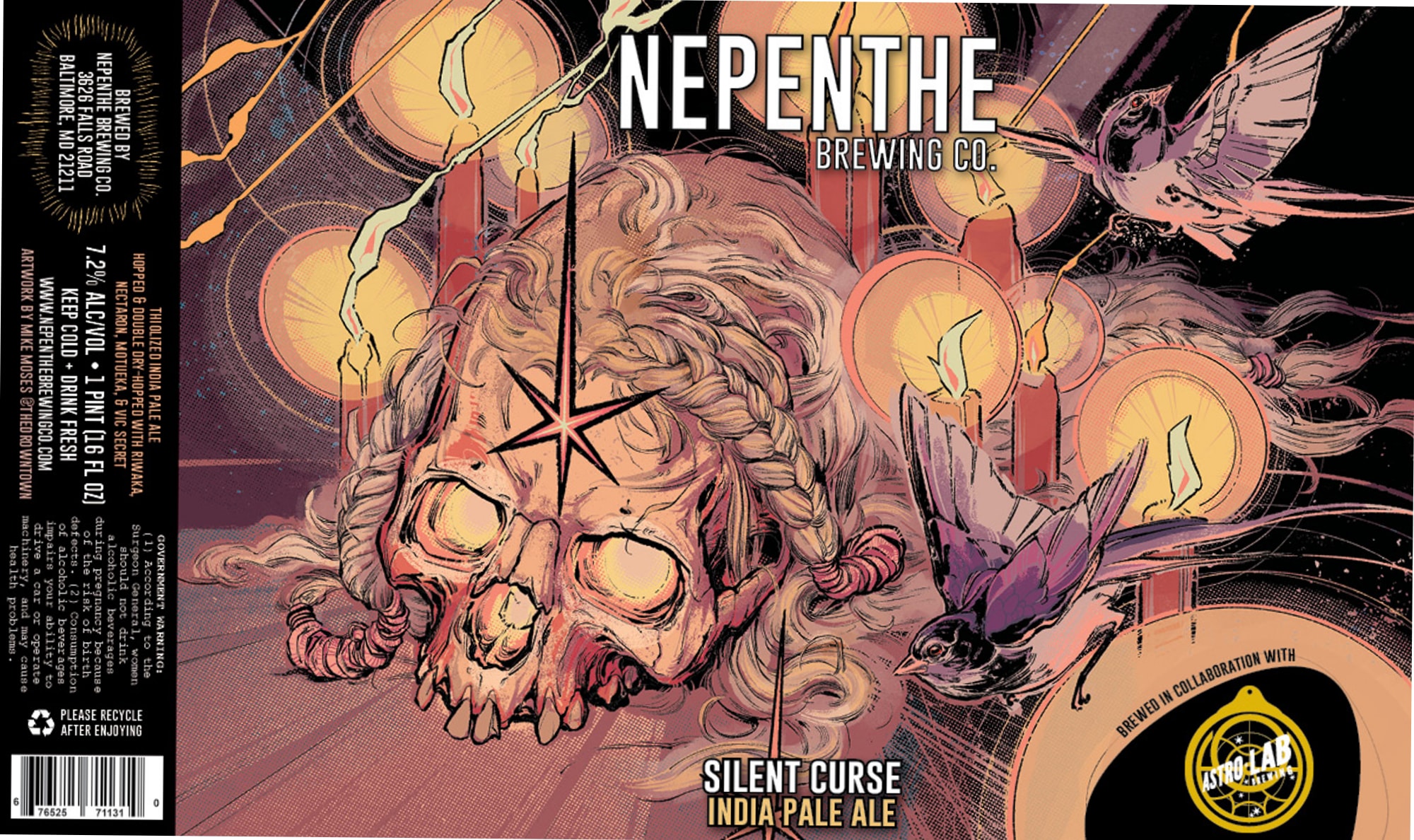 Nepenthe - Silent Curse India Pale Ale by Nepenthe Brewing Co. - beer label
