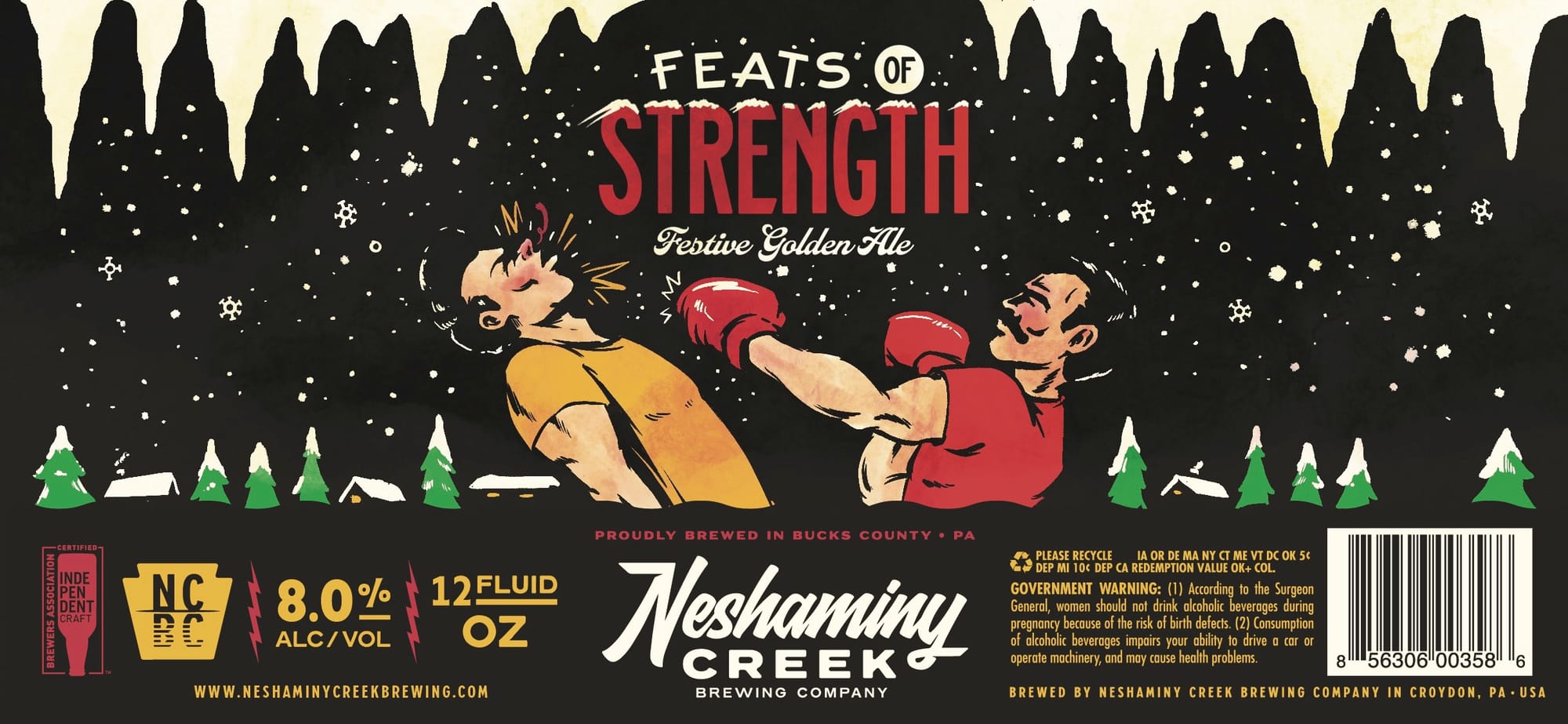 Feats of Strength by Neshaminy Creek Brewing Company - beer label