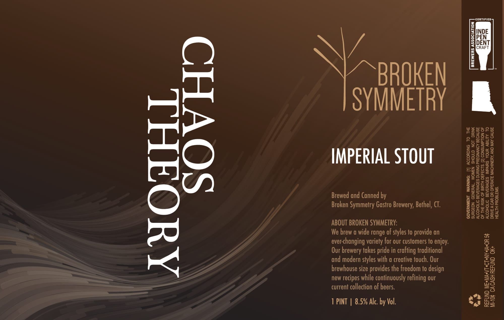 Theory of Chaos by About Broken Symmetry Gastro Brewery - beer label