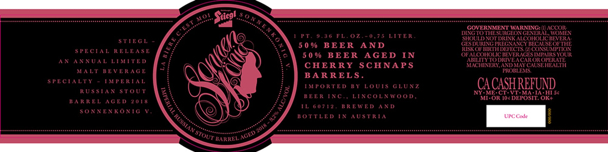 Sonnenkönig by Stiegel - beer label