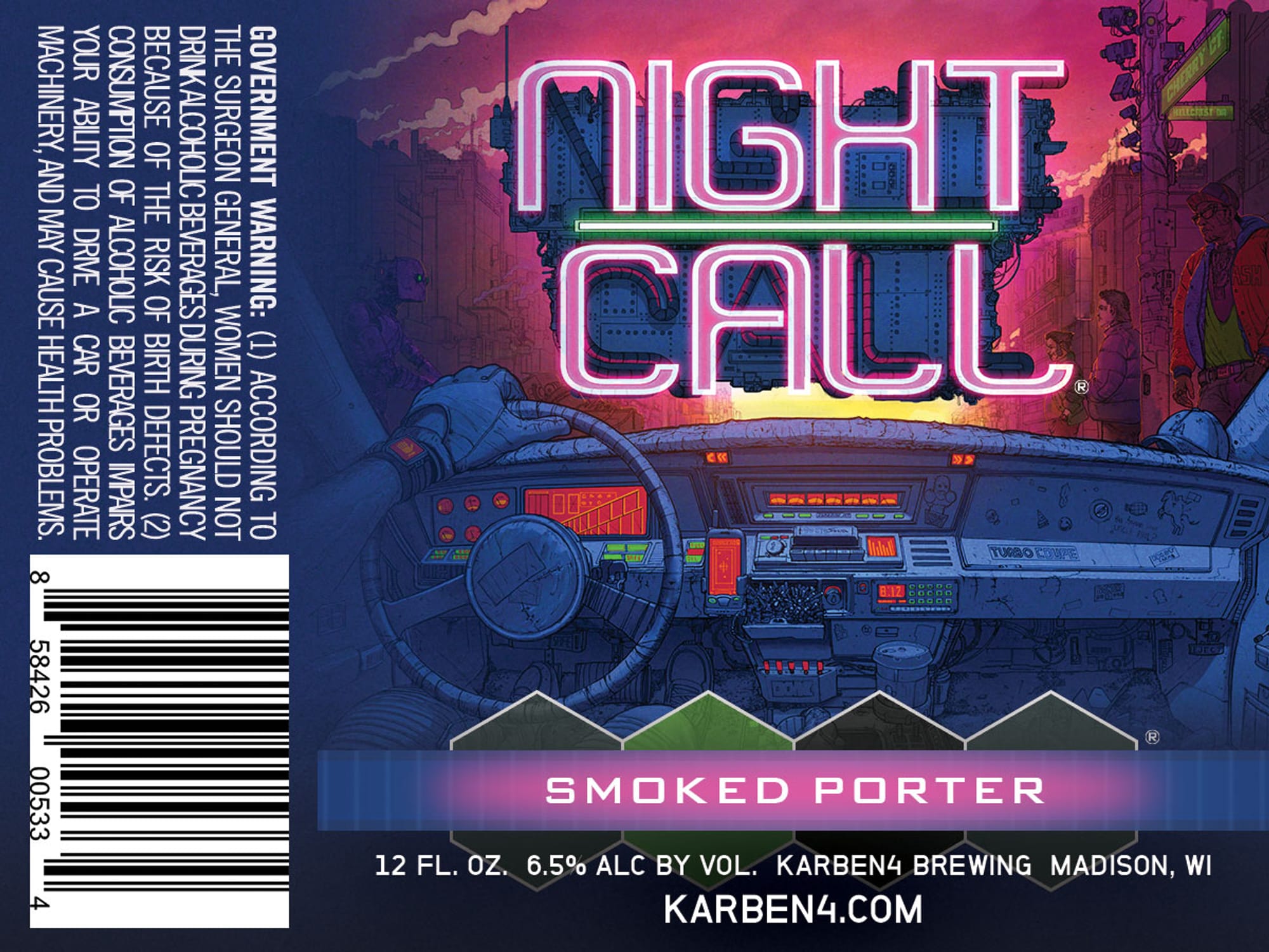 Night Call by Karben4 Brewing - beer label