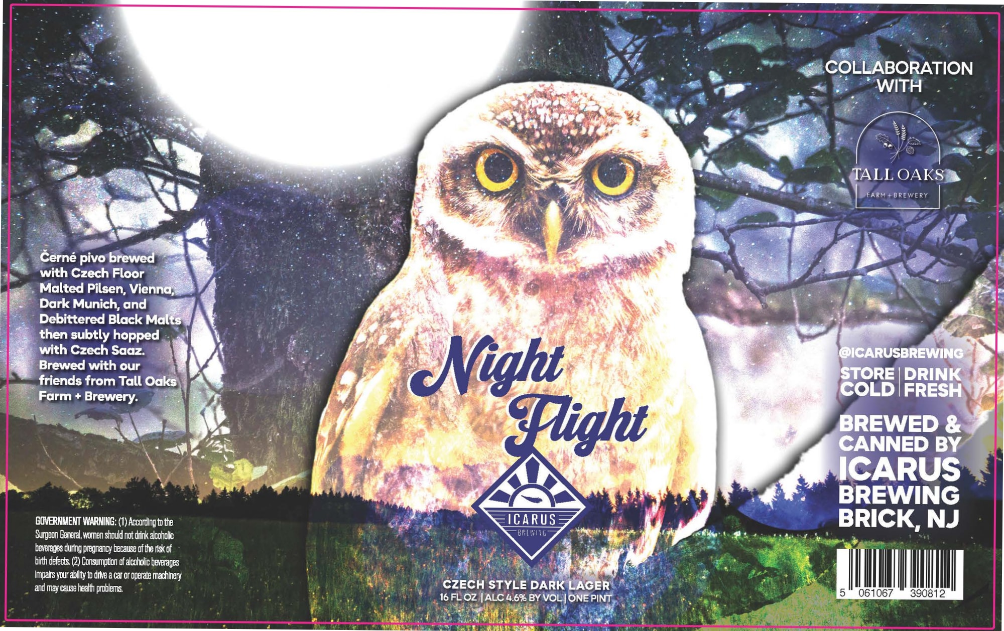 Night Flight by Icarus Brewing - beer label