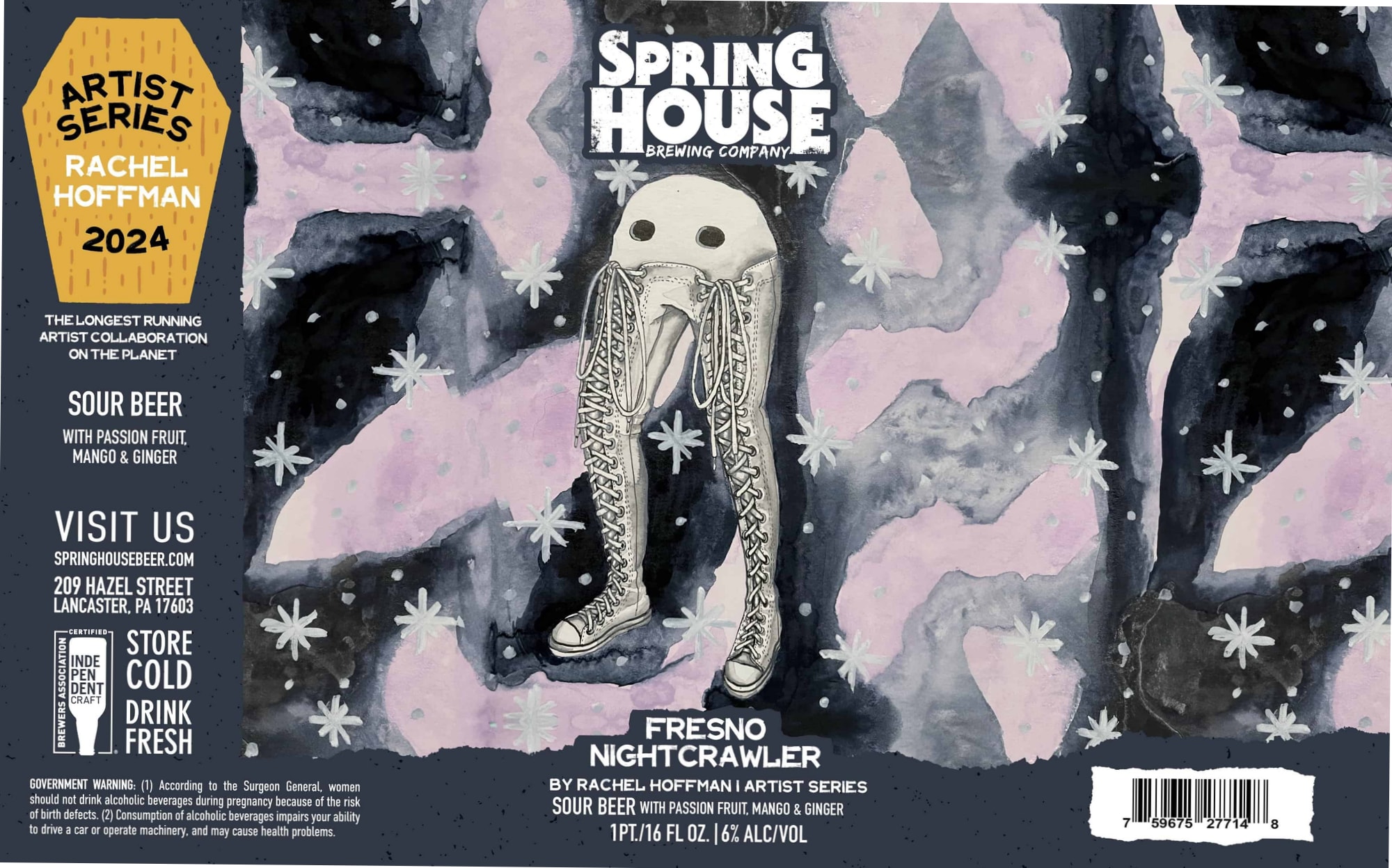 Nightcrawler by Spring House Brewing Company - beer label