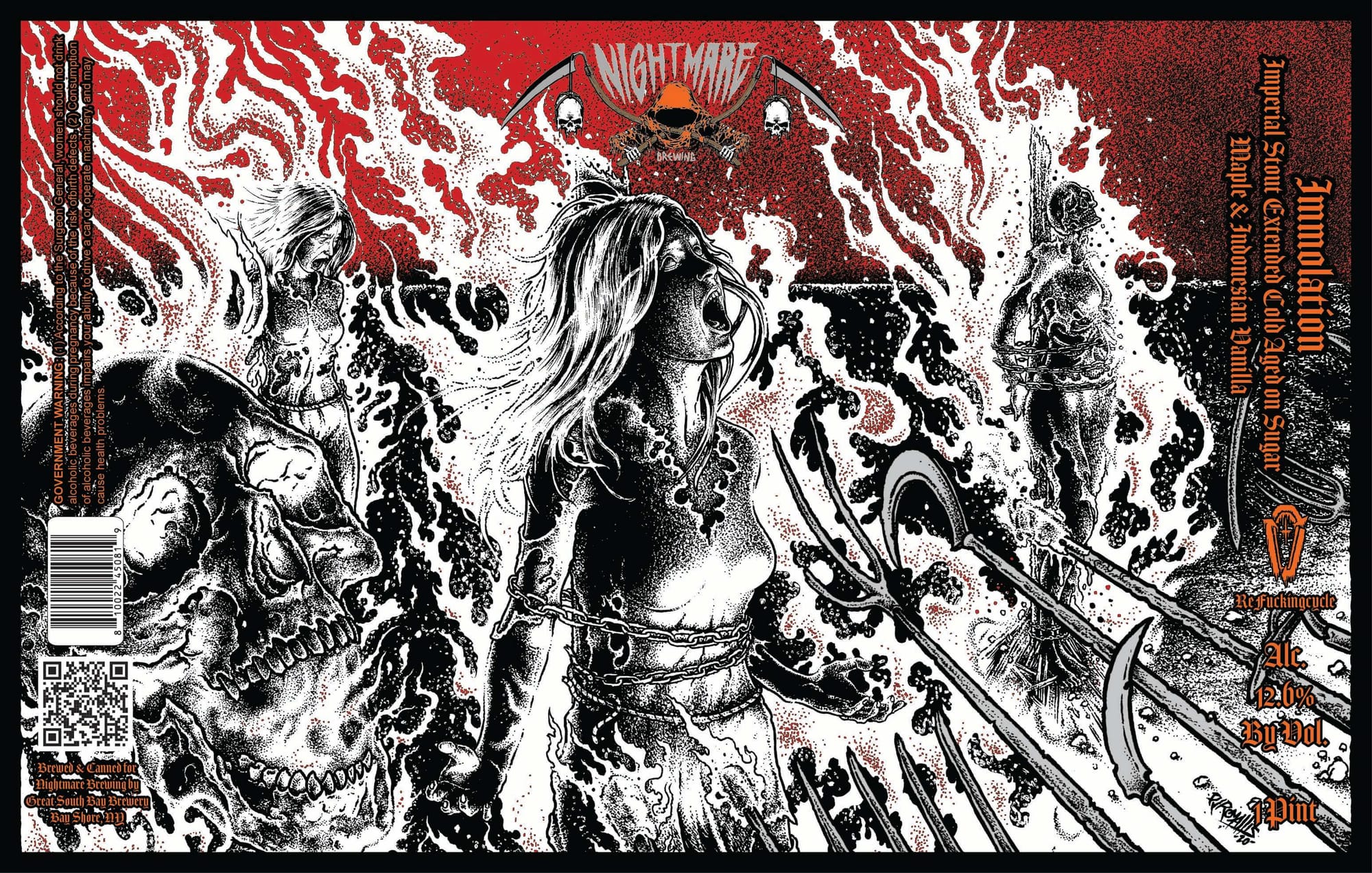 Anomalous by Nightmare Brewing - beer label