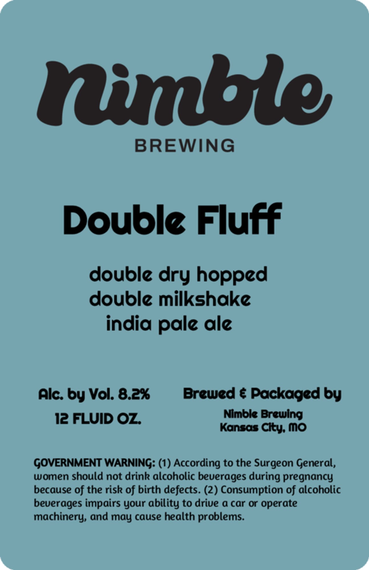 Double Fluff by Nimble Brewing - beer label