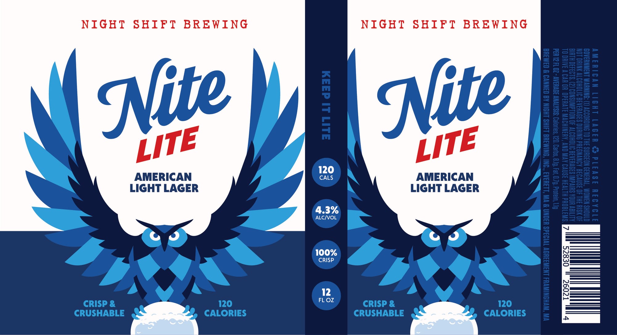 Nite Lite by Night Shift Brewing - beer label