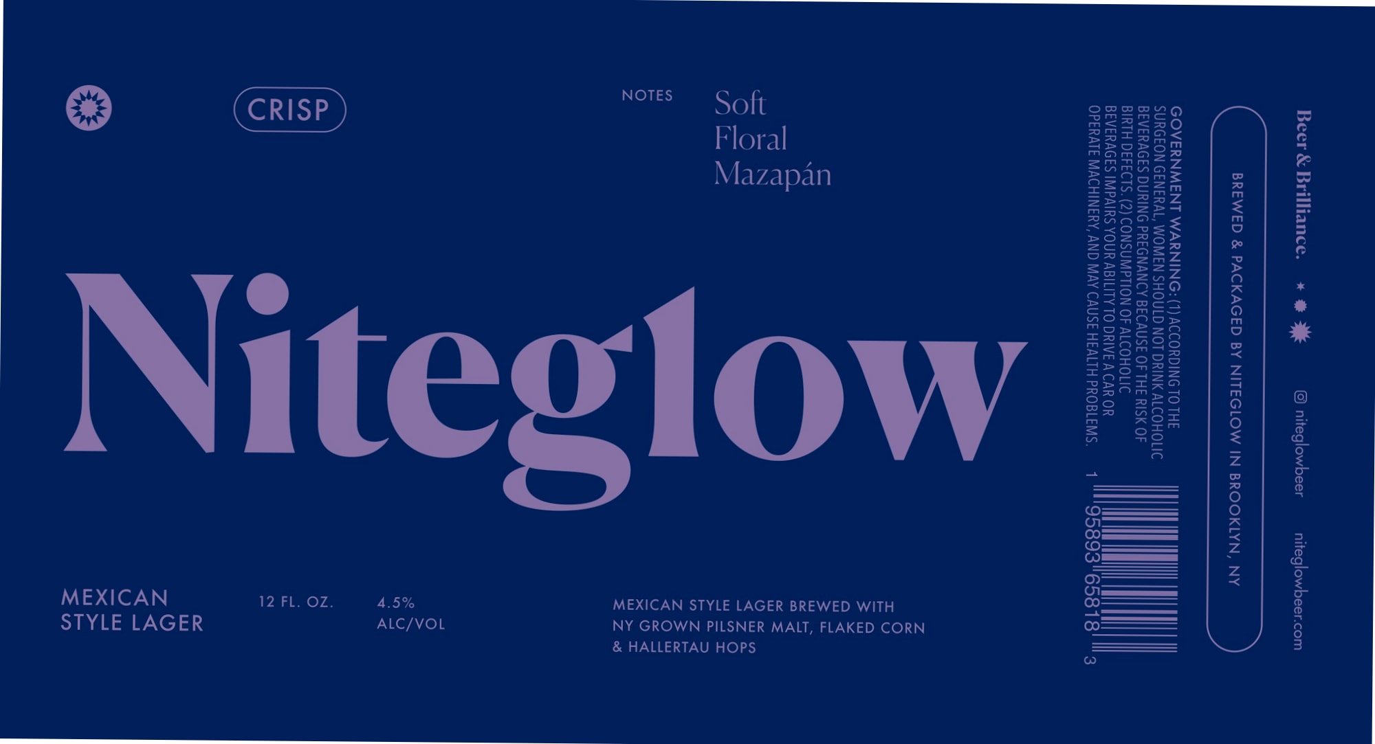 Niteglow Mexican Style Lager by Niteglow - beer label