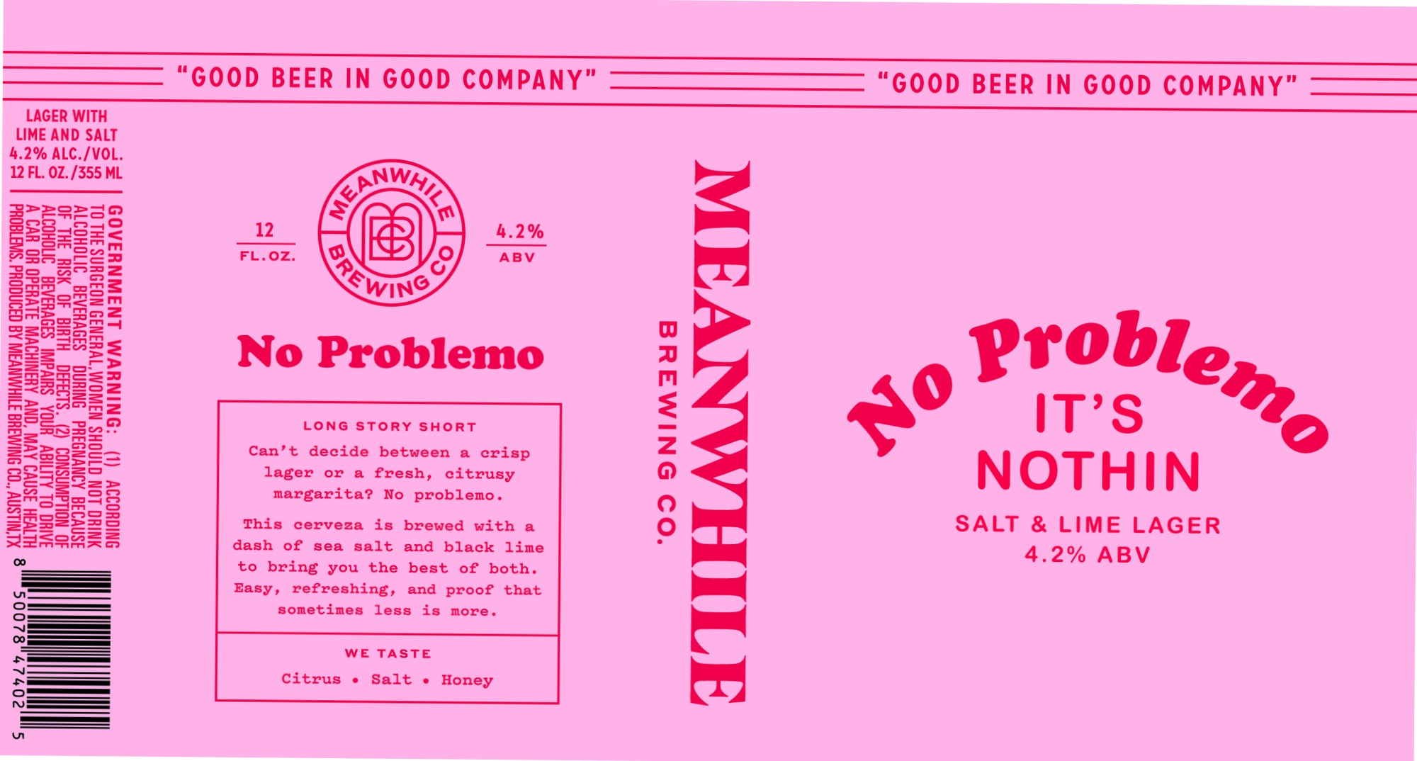 No Problemo by Meanwhile Brewing Co. - beer label