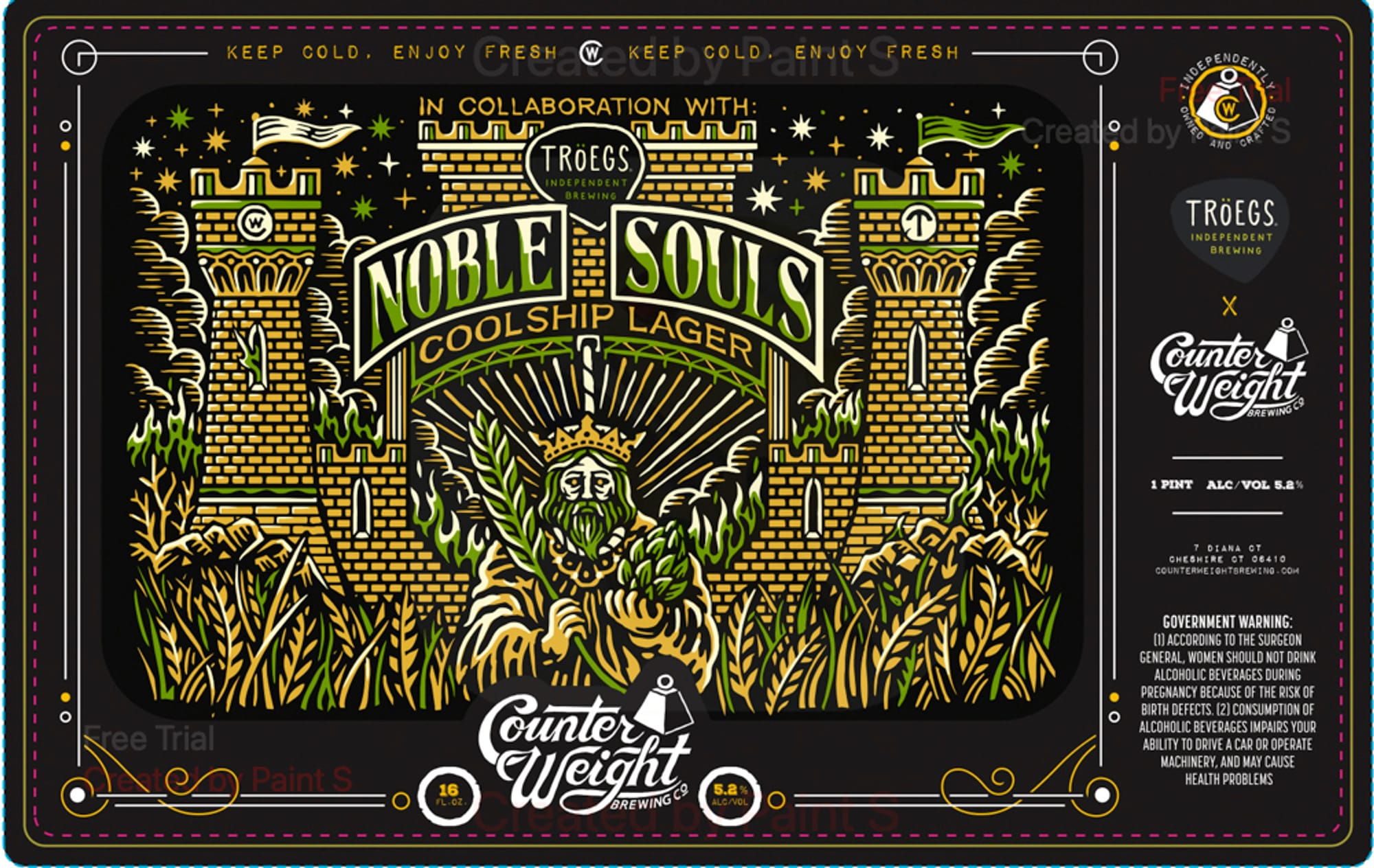 Noble Souls Coolship Lager by Tröegs Brewing - beer label