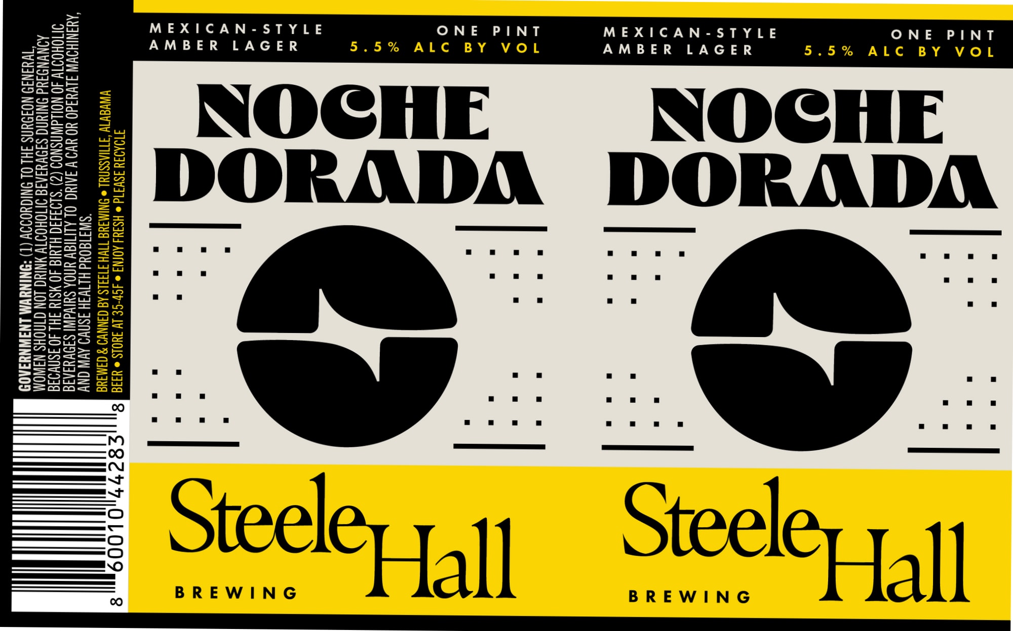 Noche Dorada by Steely Hall Brewing - beer label
