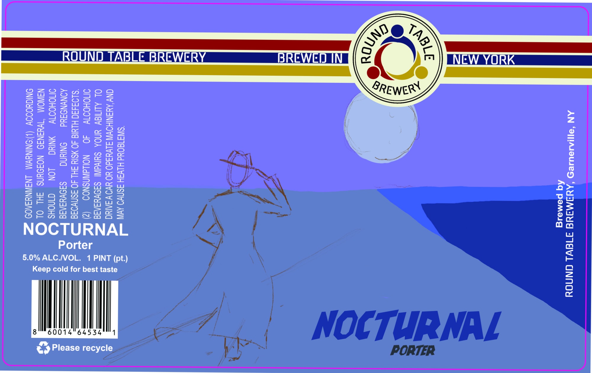 Nocturnal Porter by Round Table Brewery - beer label