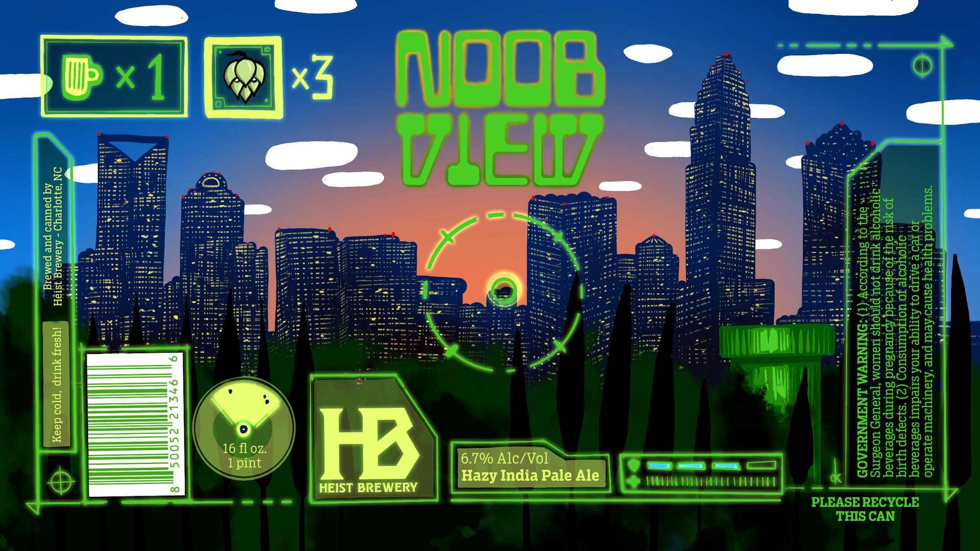 Noob Zledw by Heist Brewery - beer label