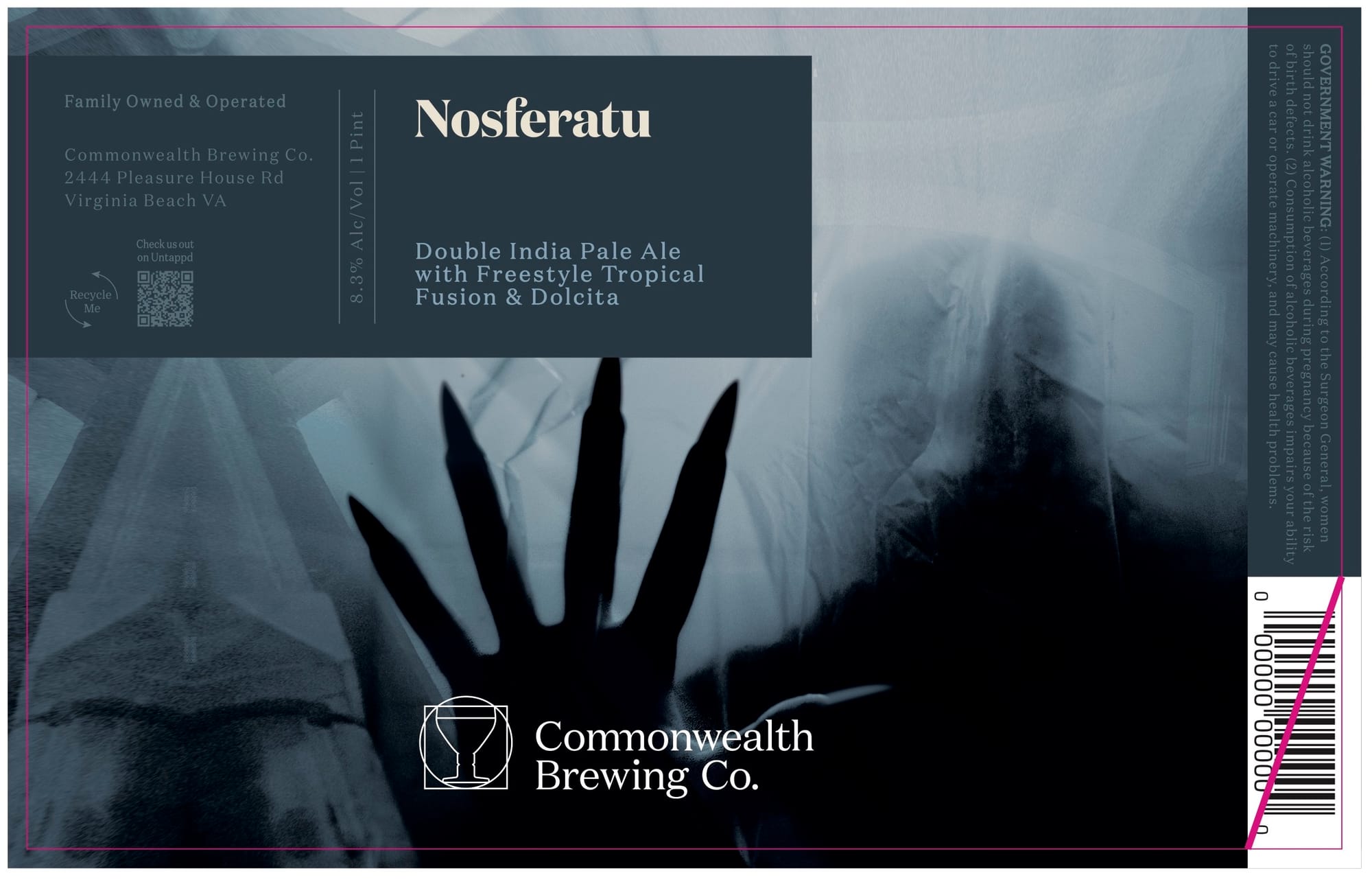 Nosferatu by Commonwealth Brewing Co. - beer label