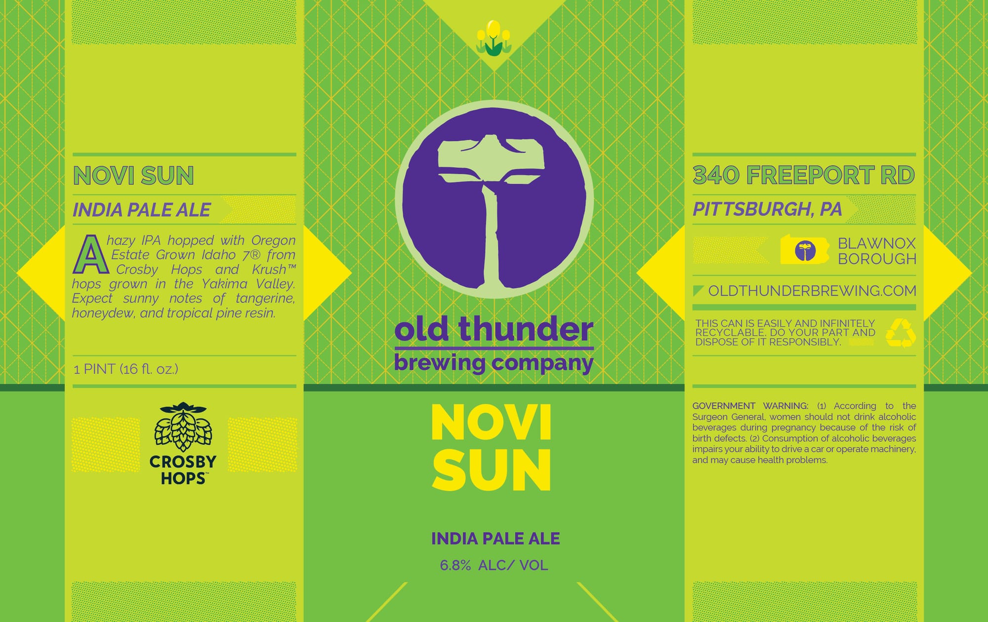 Novi Sun by Old Thunder Brewing Company - beer label