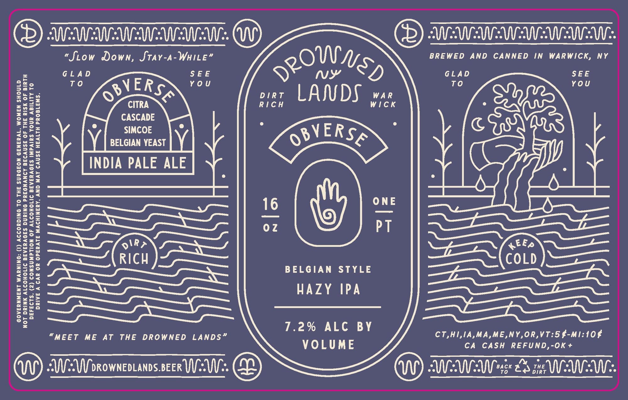 Obverse by Drowned Lands - beer label