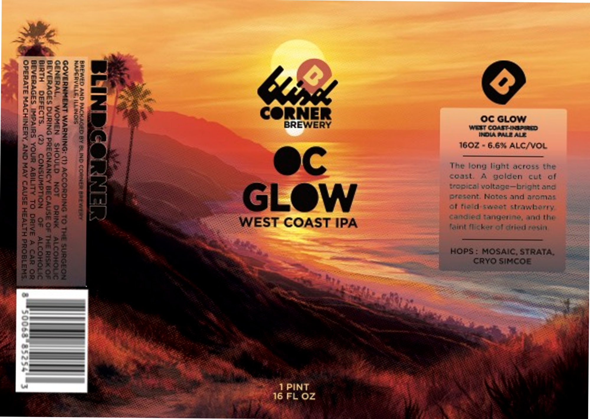 OC Glow by OC Corner Brewery - beer label