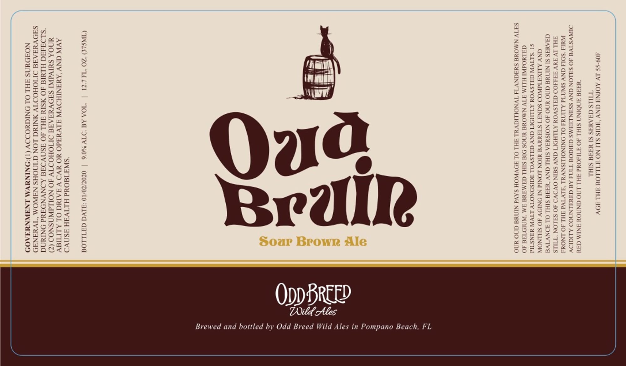 Oara Brain by Odd Breed Wild Ales - beer label