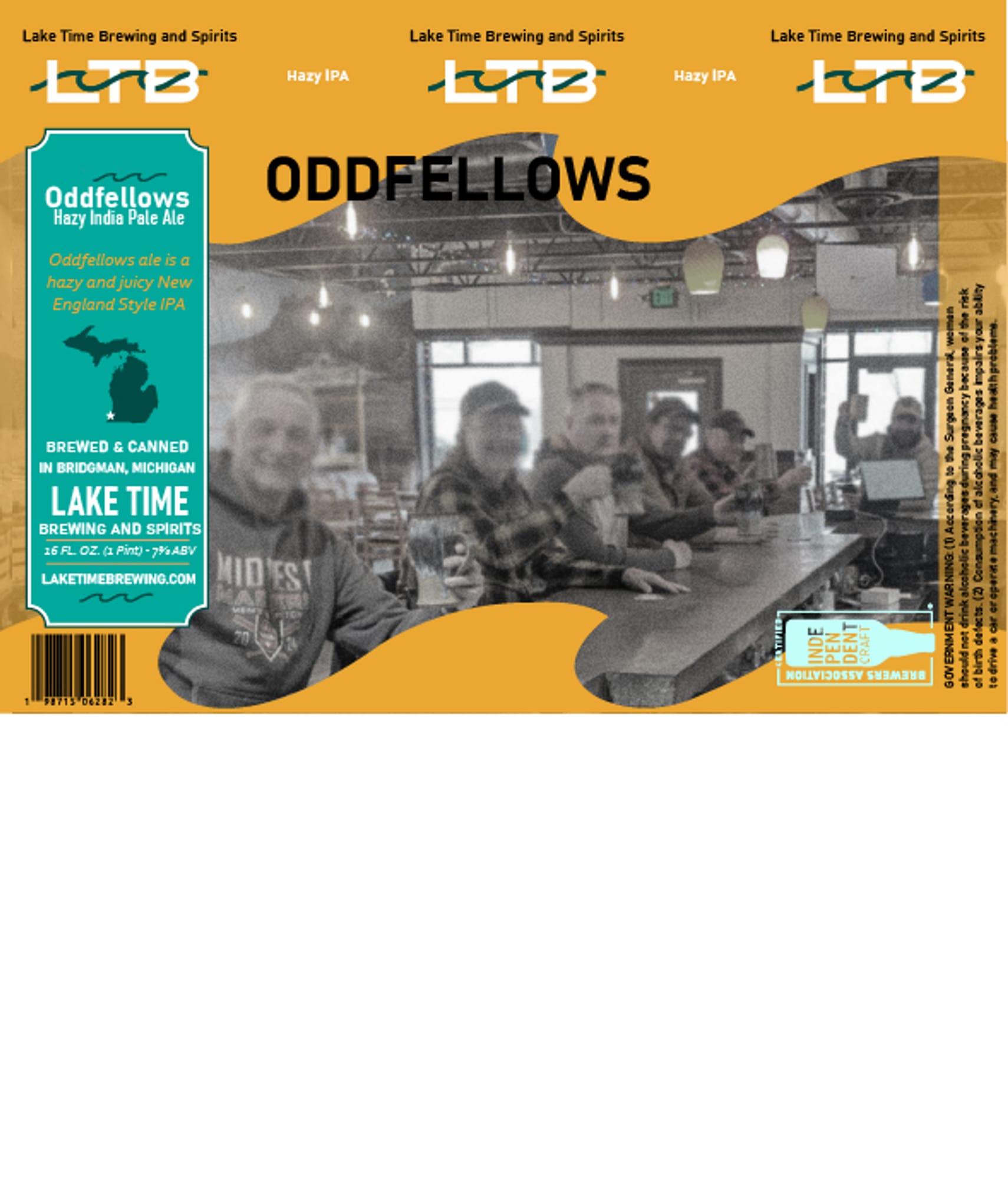 Oddfellows by Lake Time Brewing and Spirits - beer label