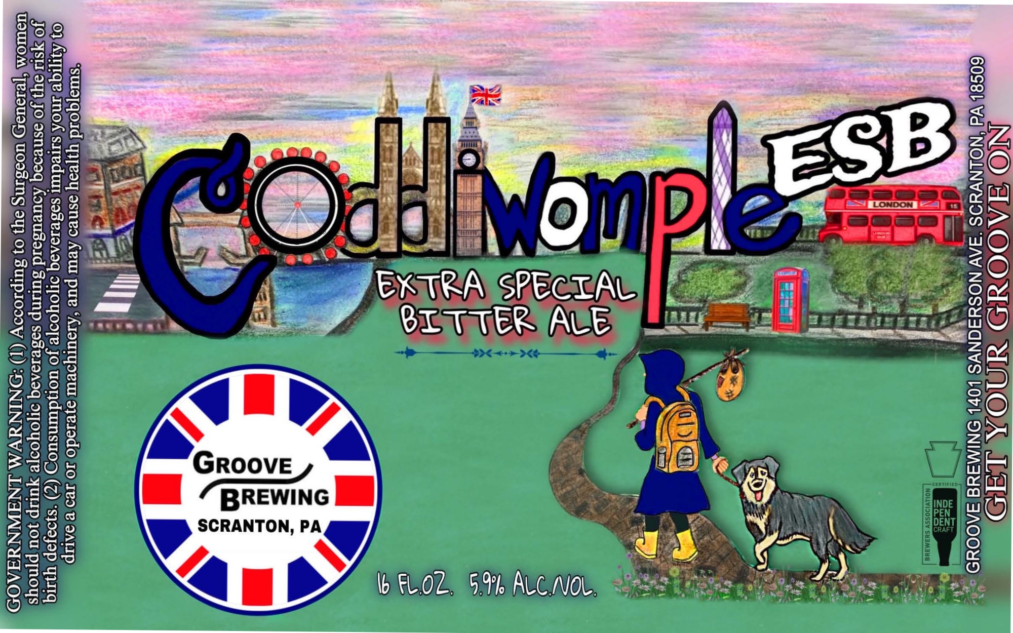 OddiWomple by Groove Brewing - beer label