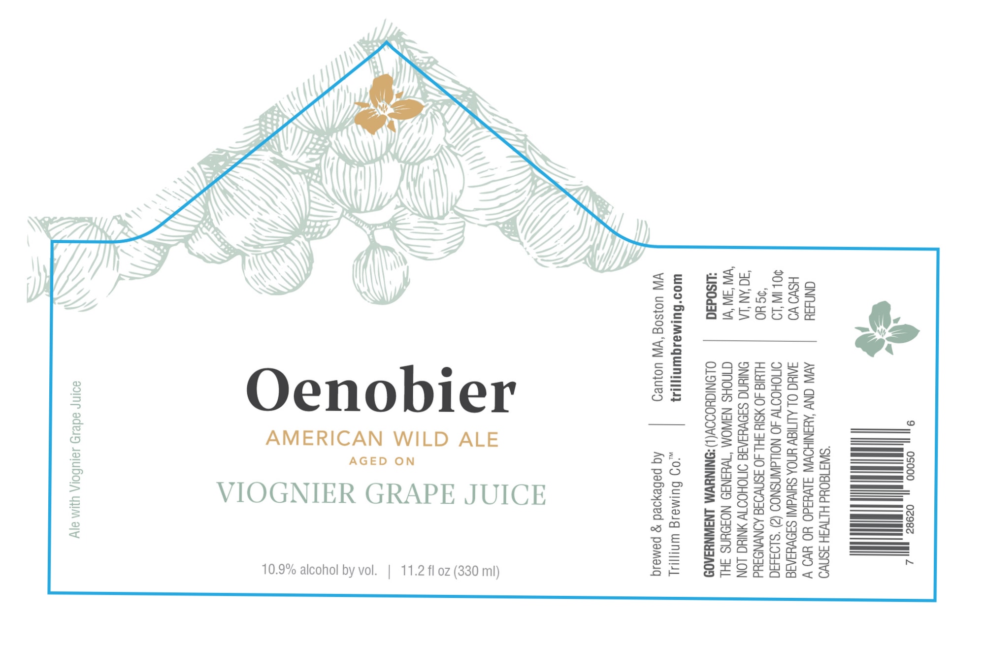 Oenobier by Trillium Brewing Co. - beer label