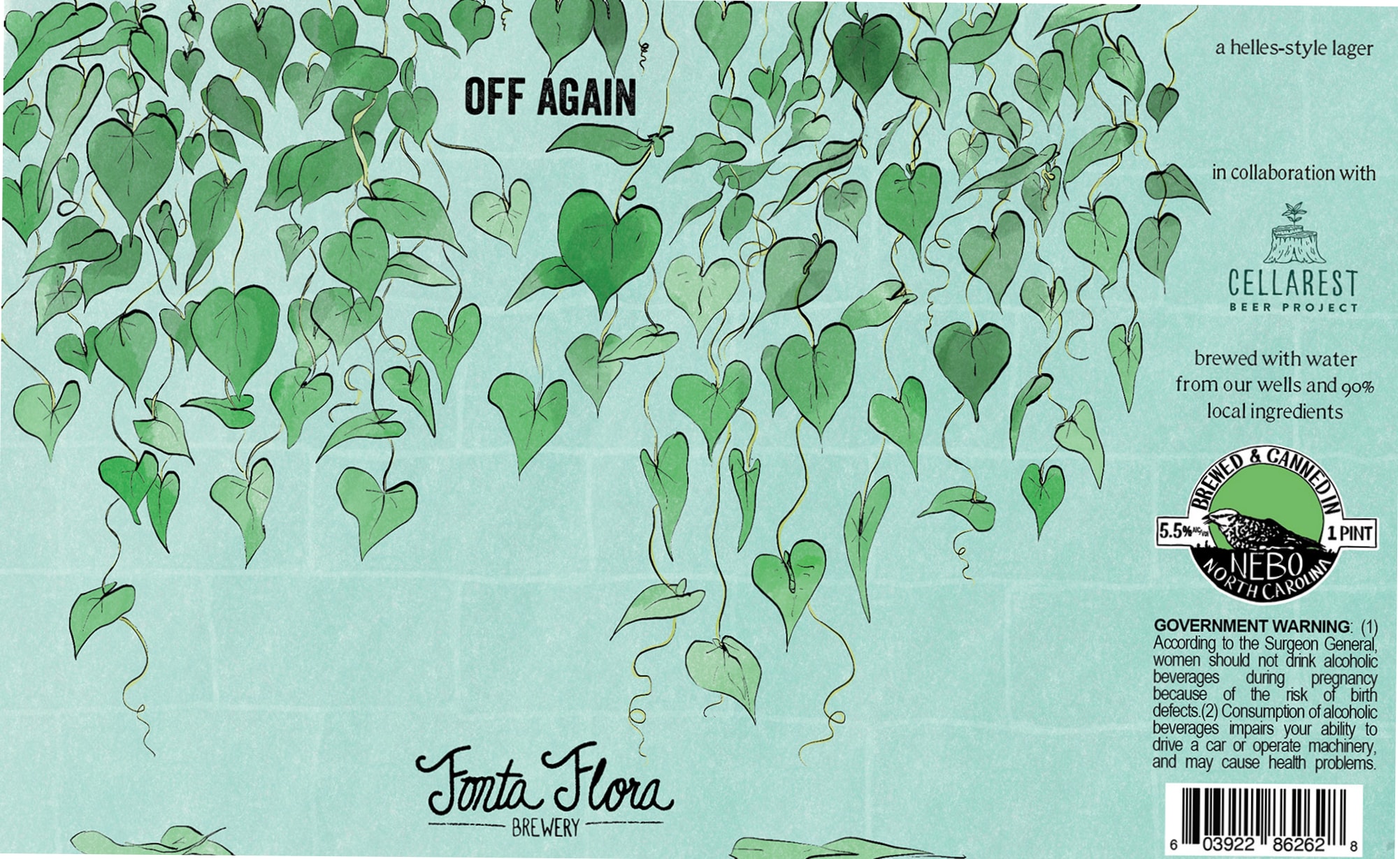 Off Again by Fonta Flora Brewery - beer label