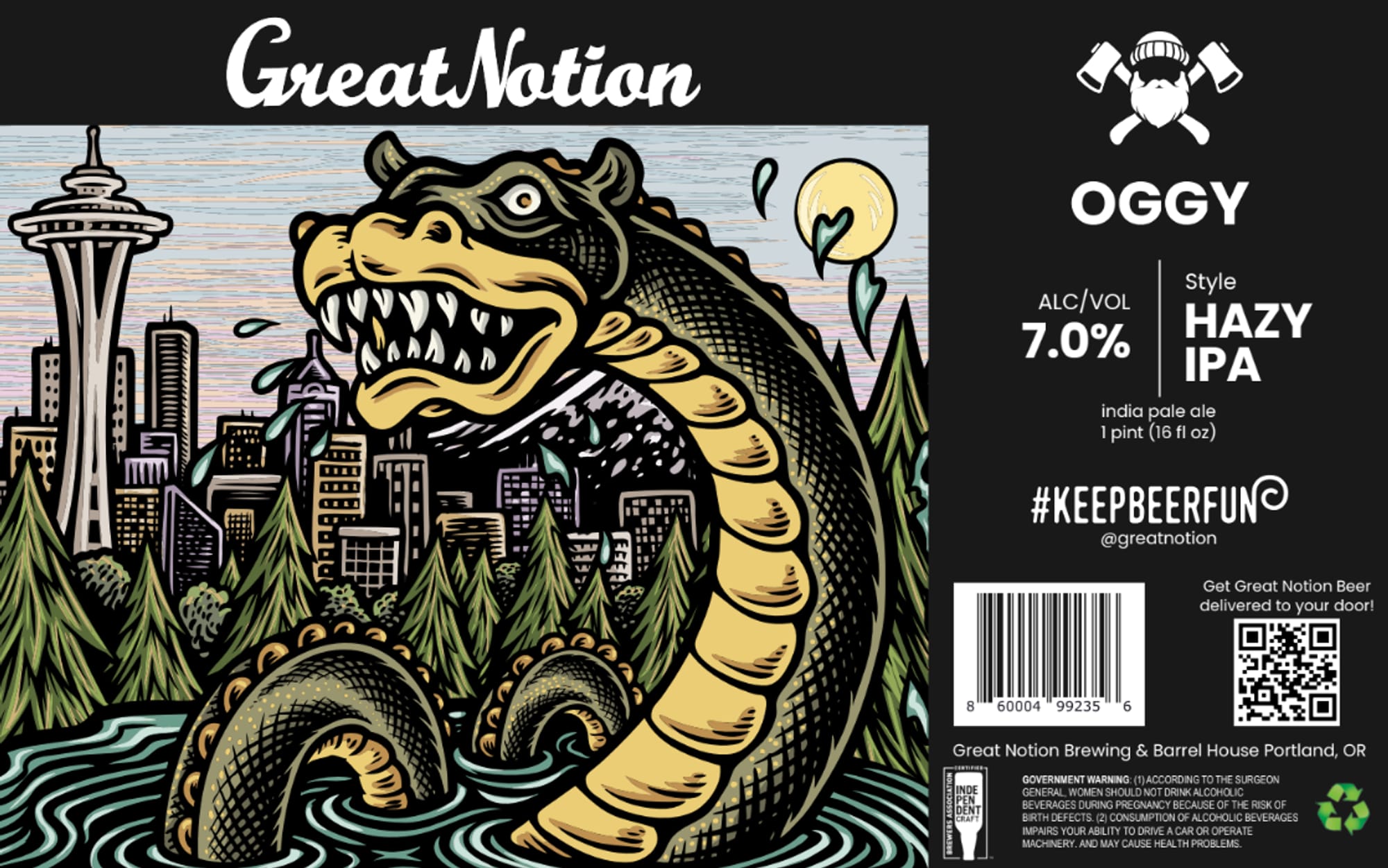 Oggy by Great Notion Brewing & Barrel House - beer label