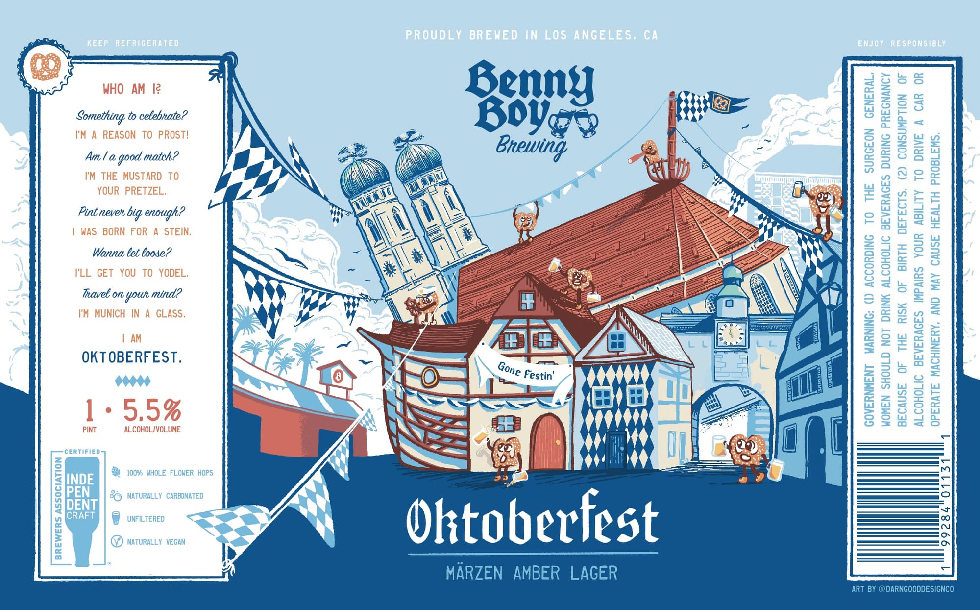 Oktoberfest by Benny Boy Brewing - beer label