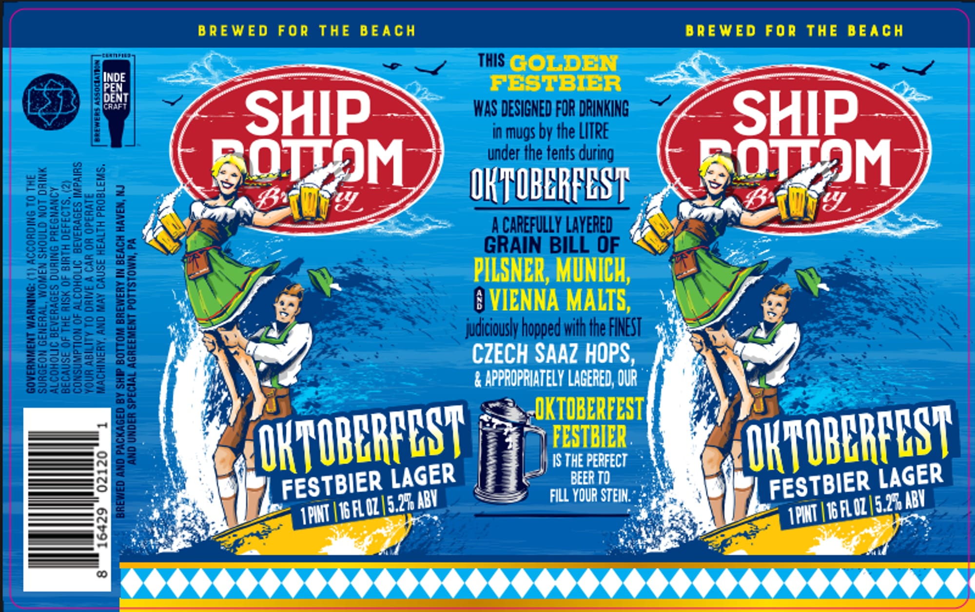Oktoberfest Festbier Lager by Ship Bottom Brewery - beer label