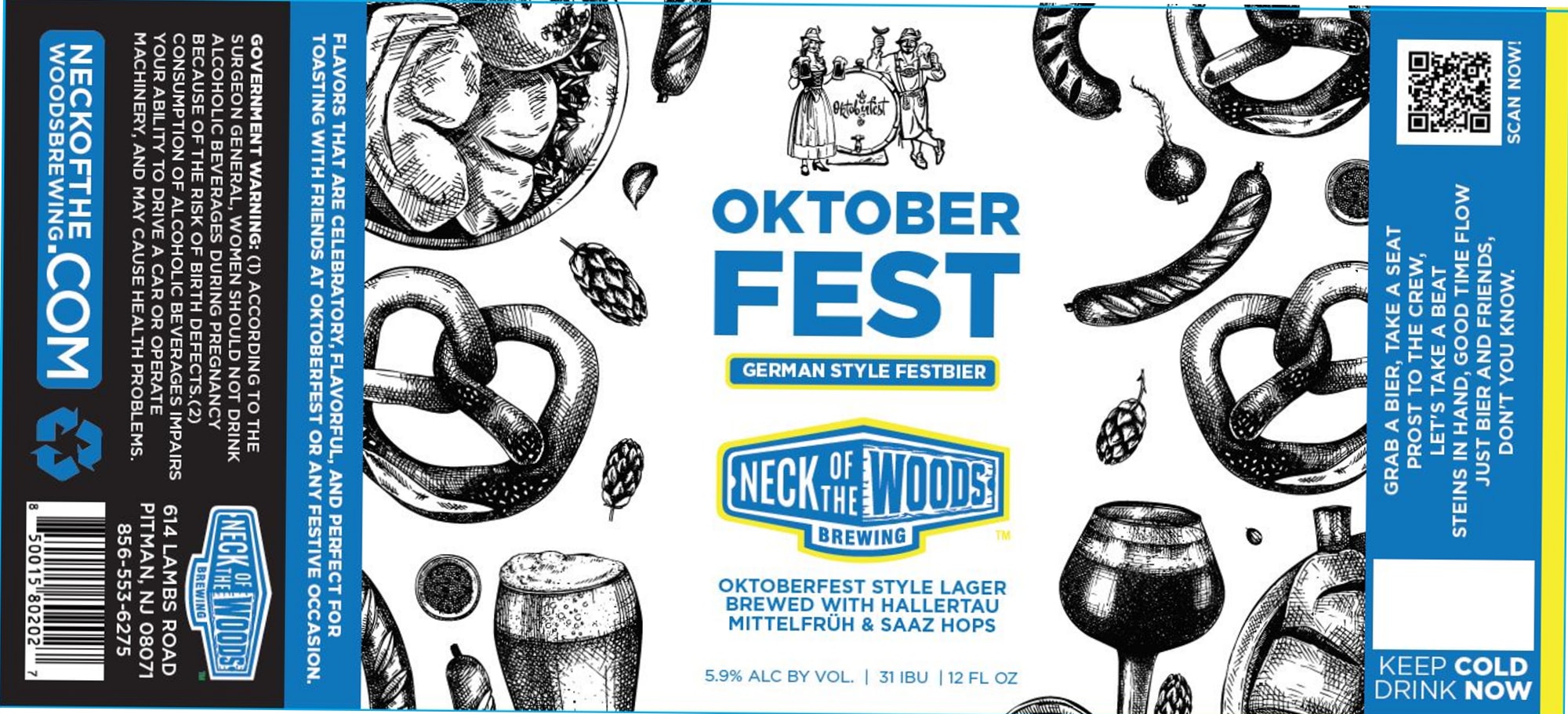 Oktoberfest by Neck of the Woods Brewing - beer label