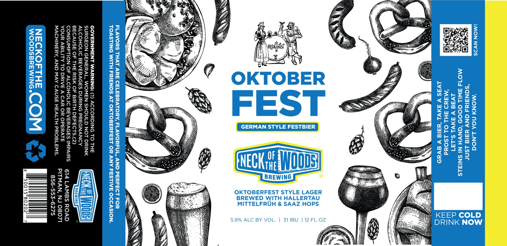 Oktoberfest by Neck of the Woods Brewing - beer label