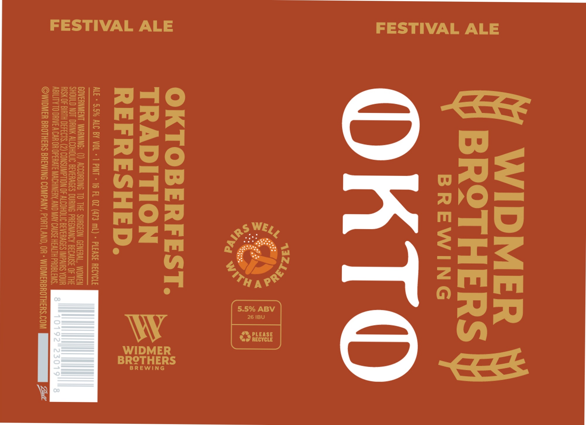 Oktoberfest by Widmer Brothers Brewing - beer label